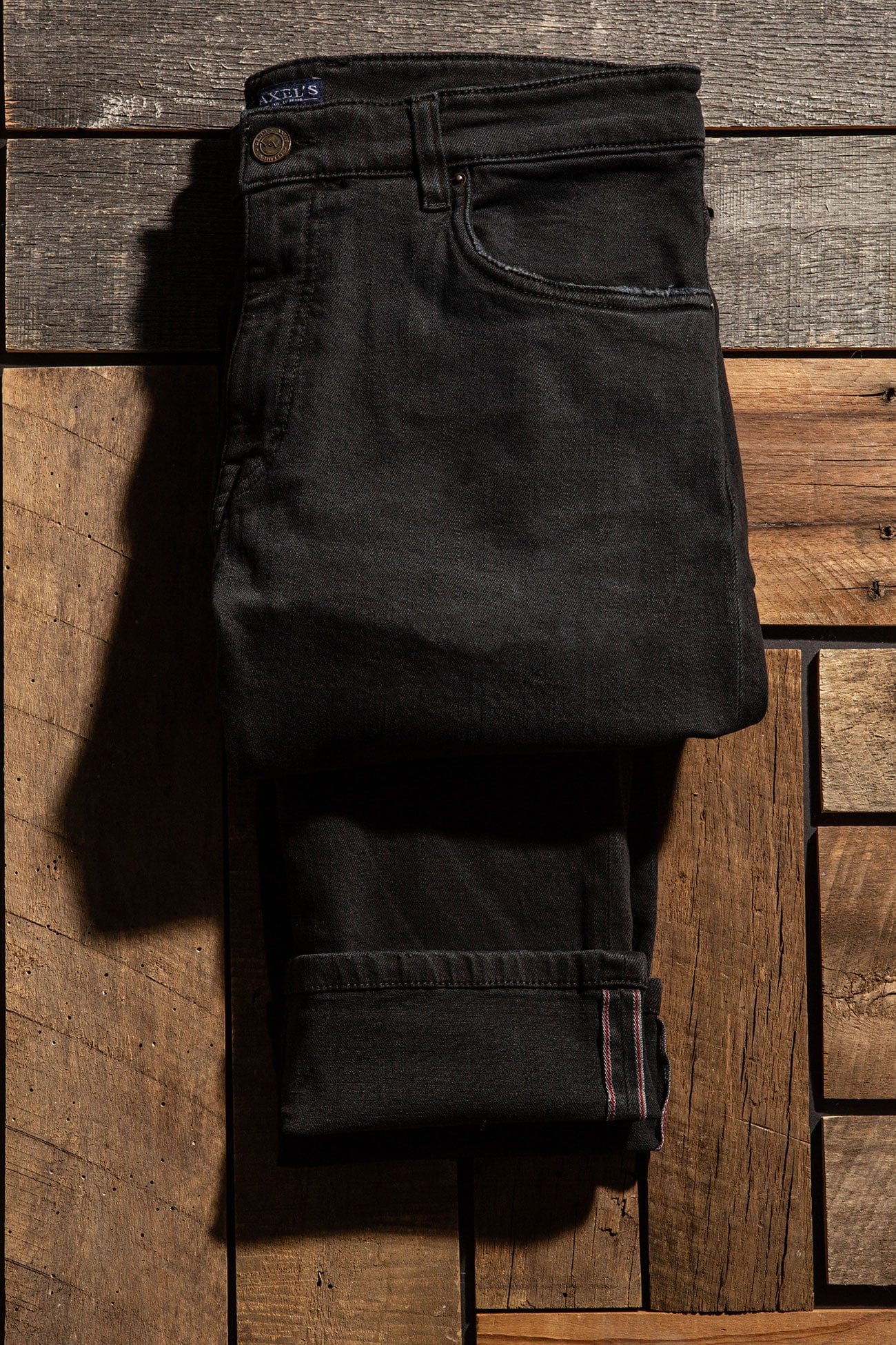 Tucson Selvedge Denim In Nero - AXEL'S