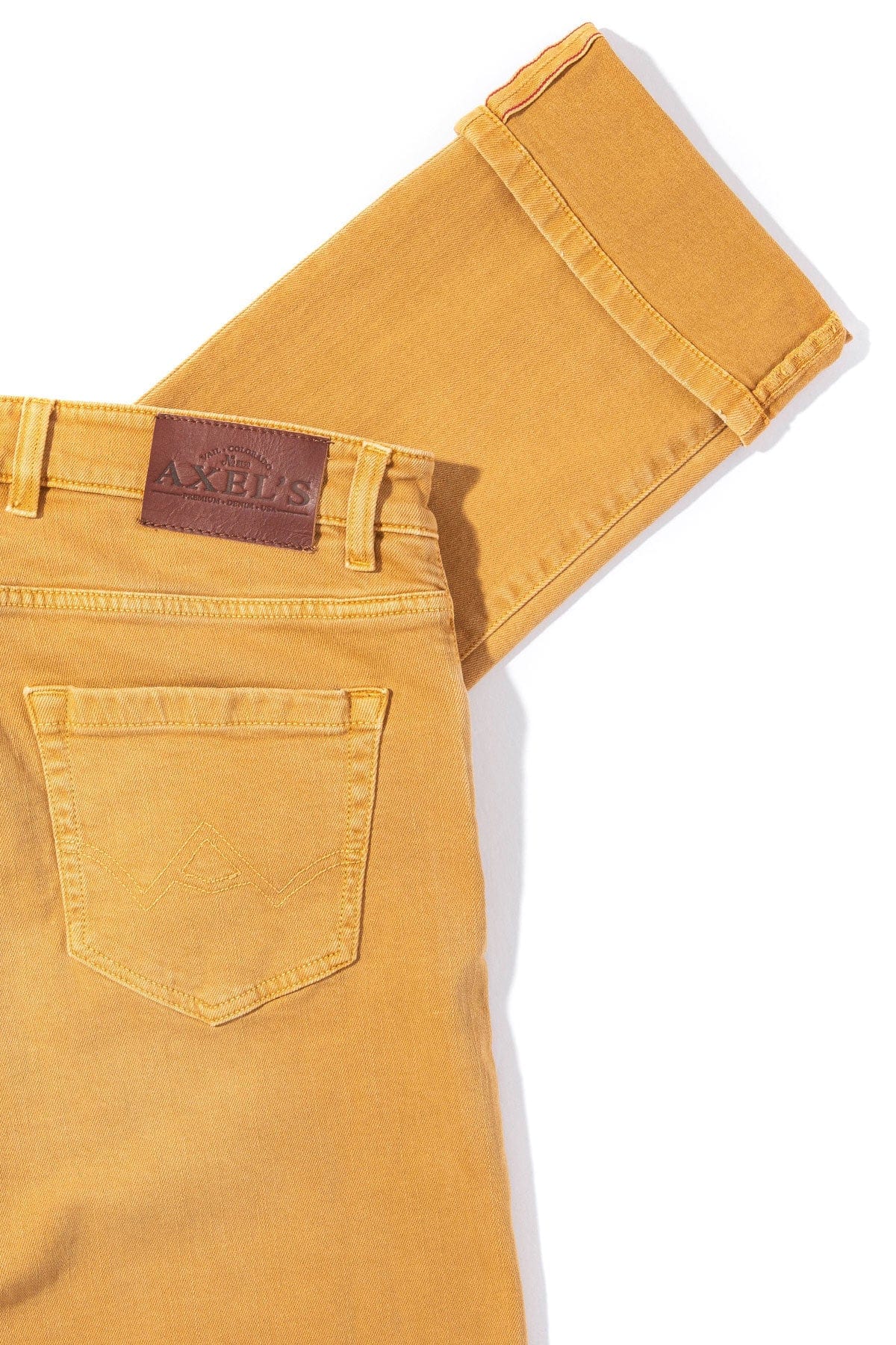 Tucson Selvedge Denim In Ocra - AXEL'S