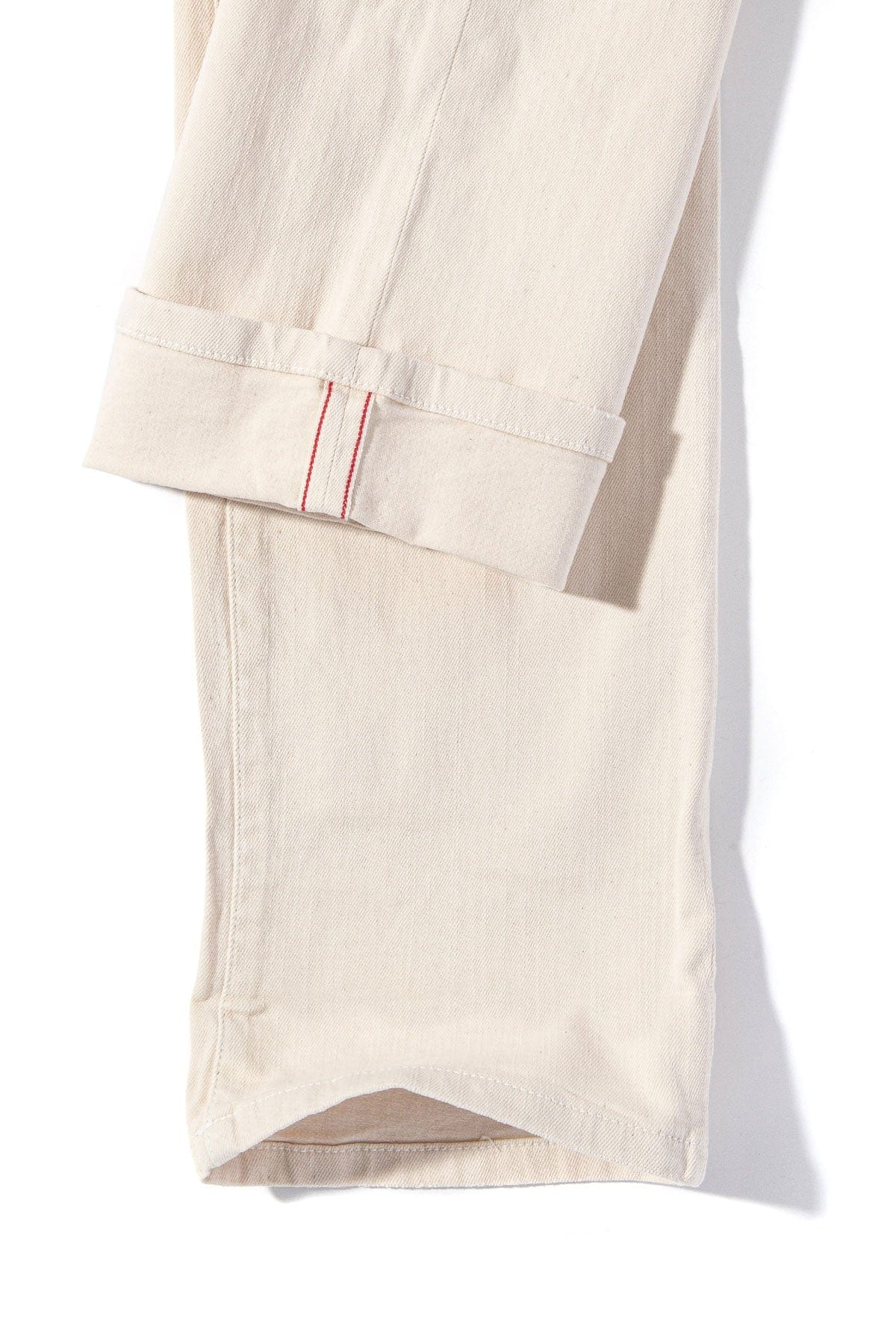 Tucson Selvedge Denim In Off White - AXEL'S