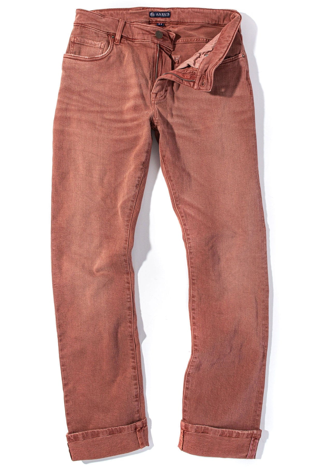 Tucson Selvedge Denim In Terracotta - AXEL'S