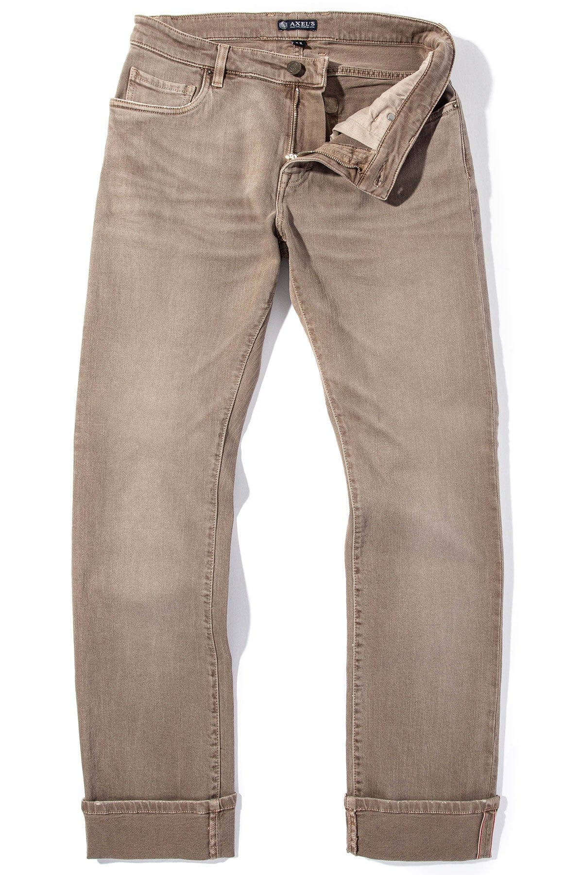 Tucson Selvedge Denim In Tortora - AXEL'S