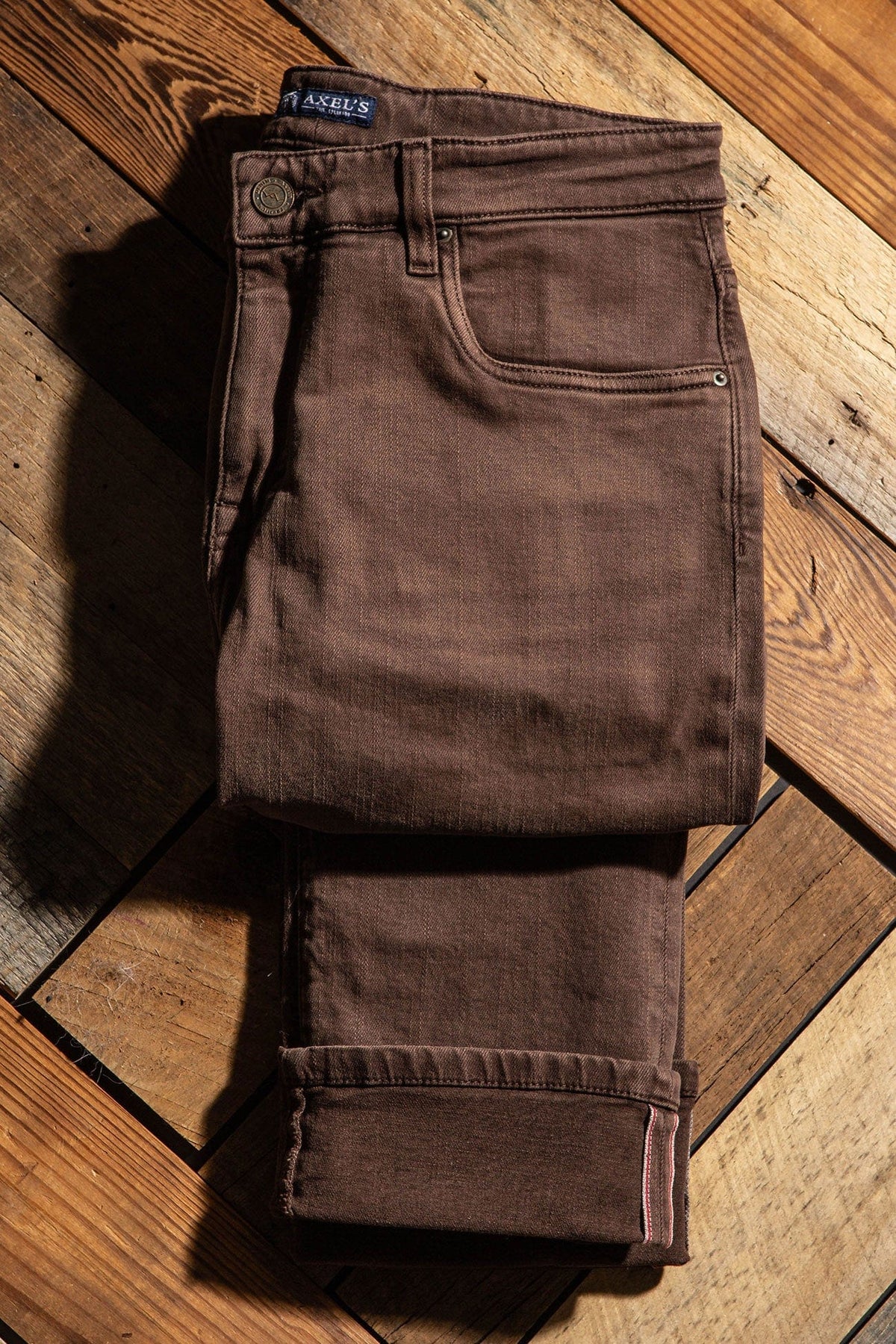 Tucson Selvedge Denim In Wenge - AXEL'S