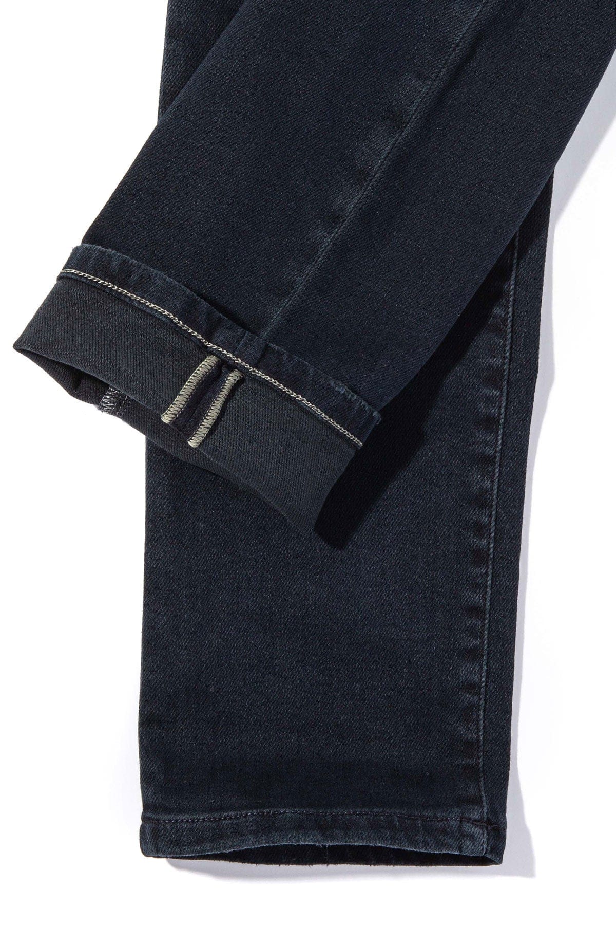 Waylon Over-Dyed Stretch Denim In Nero - AXEL'S