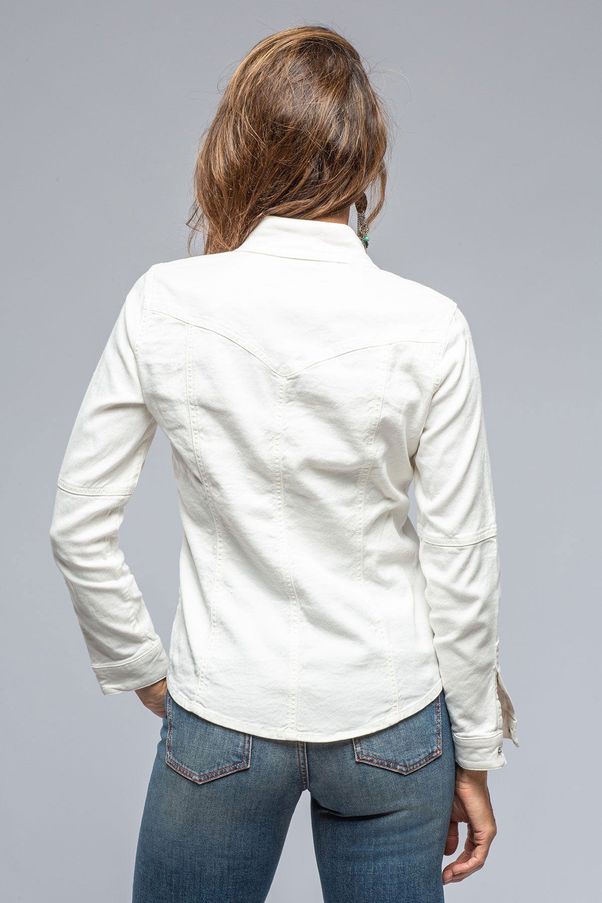 Yarmony Linen-Cotton Snap Shirt In Off White - AXEL'S