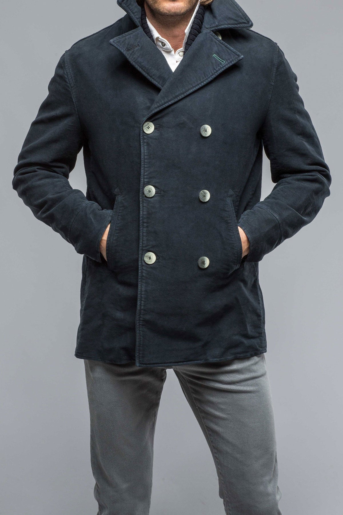 Camplin | Brush Pea Coat | Warehouse - Mens - Outerwear - Cloth