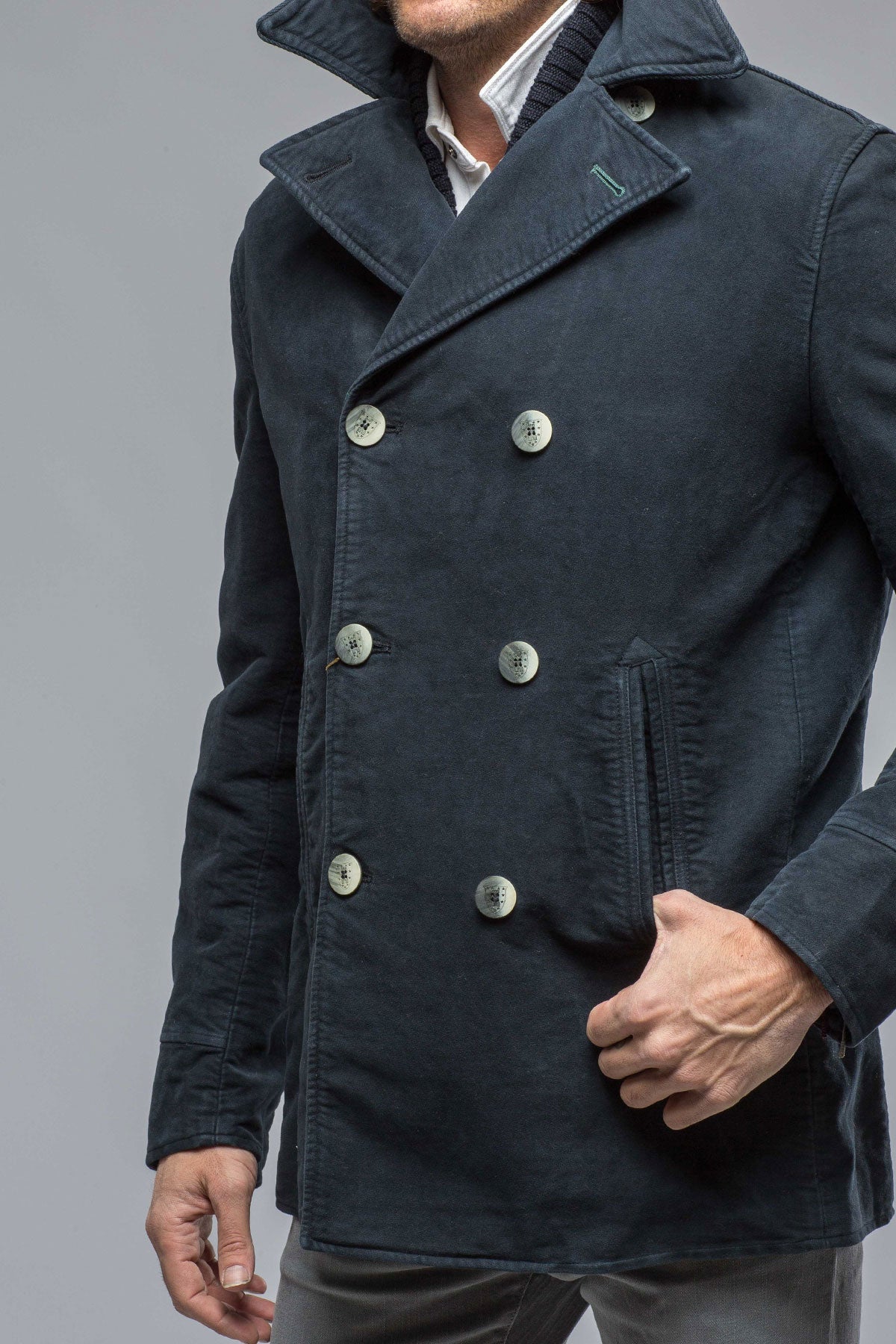 Camplin | Brush Pea Coat | Warehouse - Mens - Outerwear - Cloth