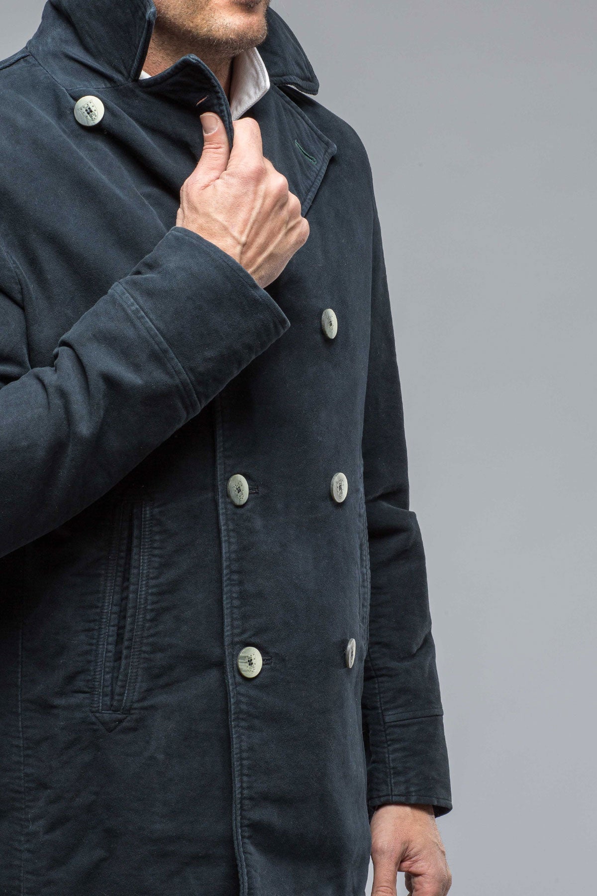 Camplin | Brush Pea Coat | Warehouse - Mens - Outerwear - Cloth