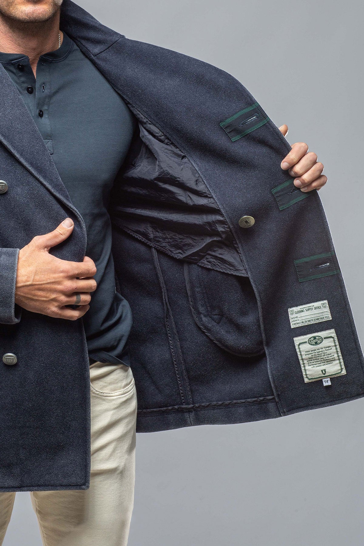 Camplin | Mayfield Vintage Pea Coat | Warehouse - Mens - Outerwear - Cloth