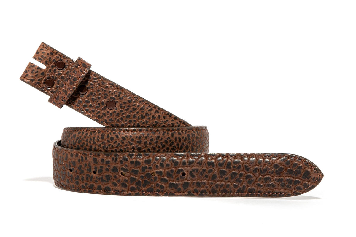 Chacon | Chocolate Bison Matte Strap | Belts And Buckles - Belts