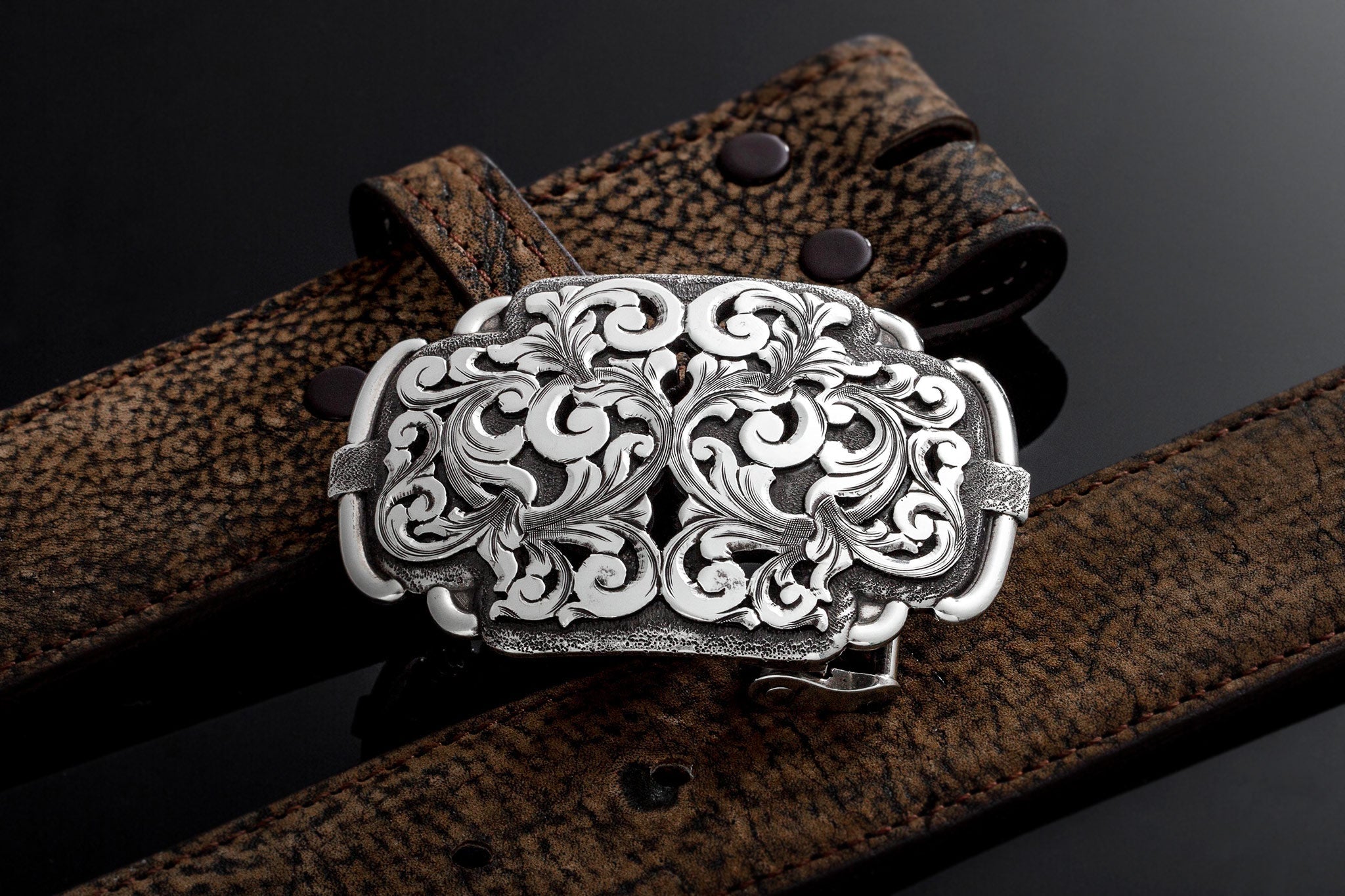 Comstock Heritage AO Corday Swirl Trophy Buckle Belts And Buckles - Trophy