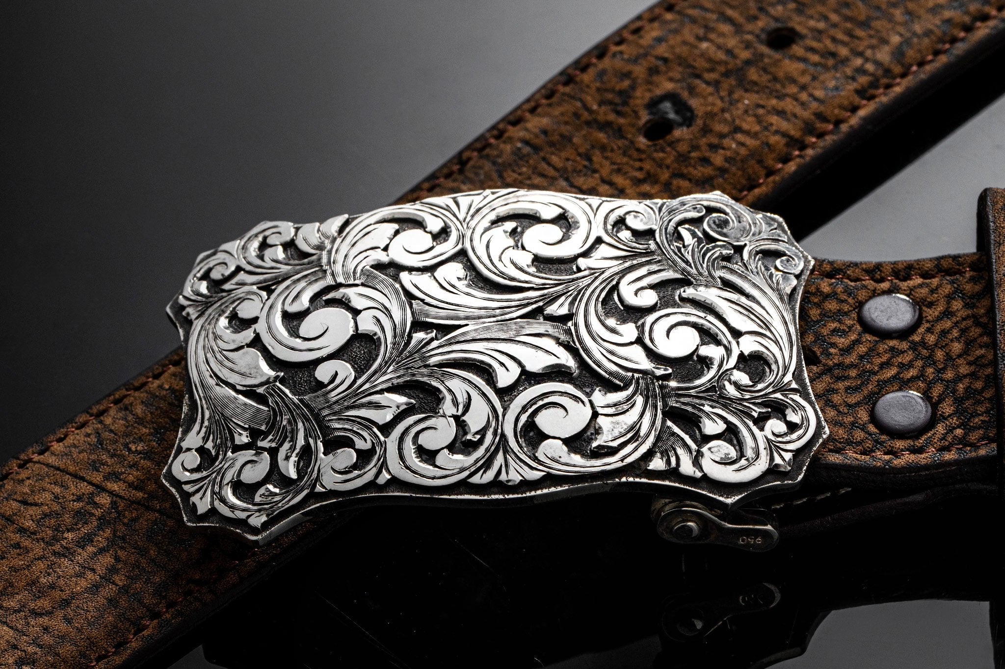 AO Heraldic Swirl | Belts And Buckles - Trophy | American Buckle Collection