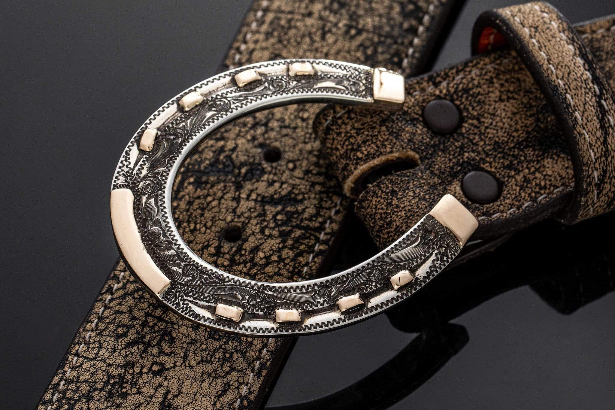 American Buckle Collection AO Horseshoe | Belts And Buckles - Trophy