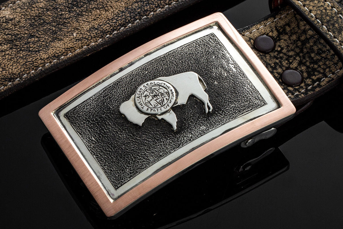 Comstock Heritage | AO Wyoming Trophy Buckle | Belts And Buckles - Trophy