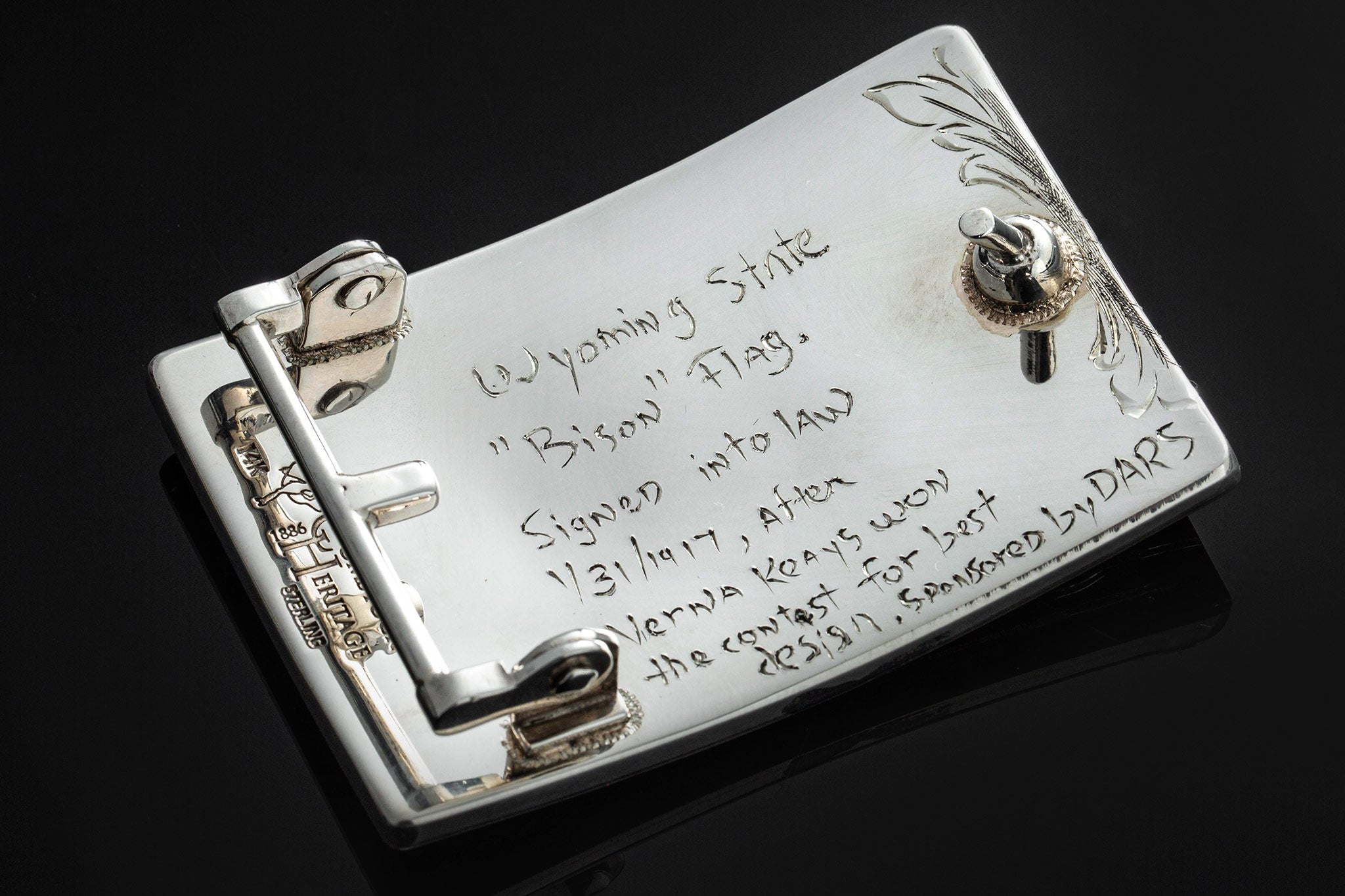 Comstock Heritage | AO Wyoming Trophy Buckle | Belts And Buckles - Trophy