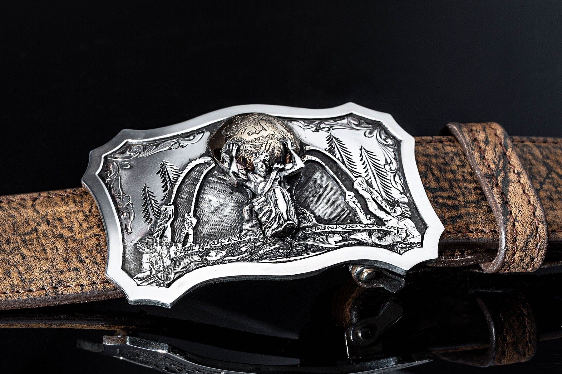 American Buckle Collection Atlas Trophy Buckle | Belts And Buckles - Trophy