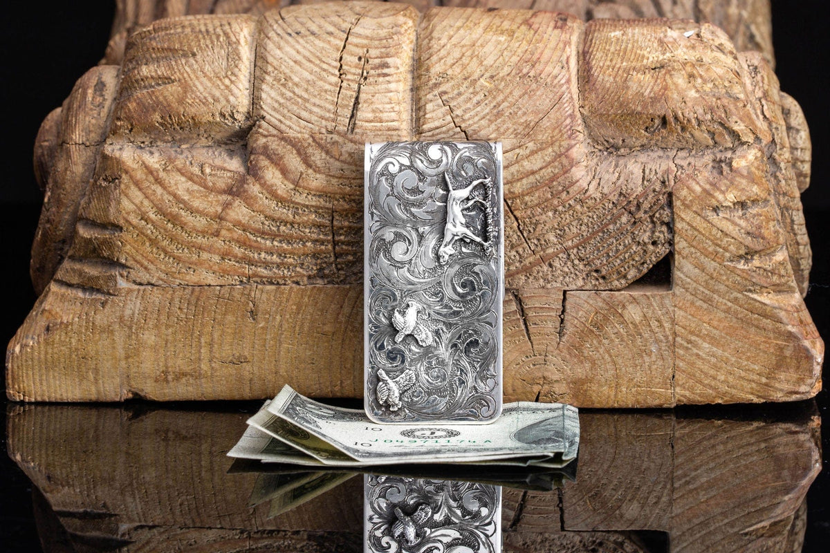 Austin Quail Sterling Silver Money Clip - AXEL'S