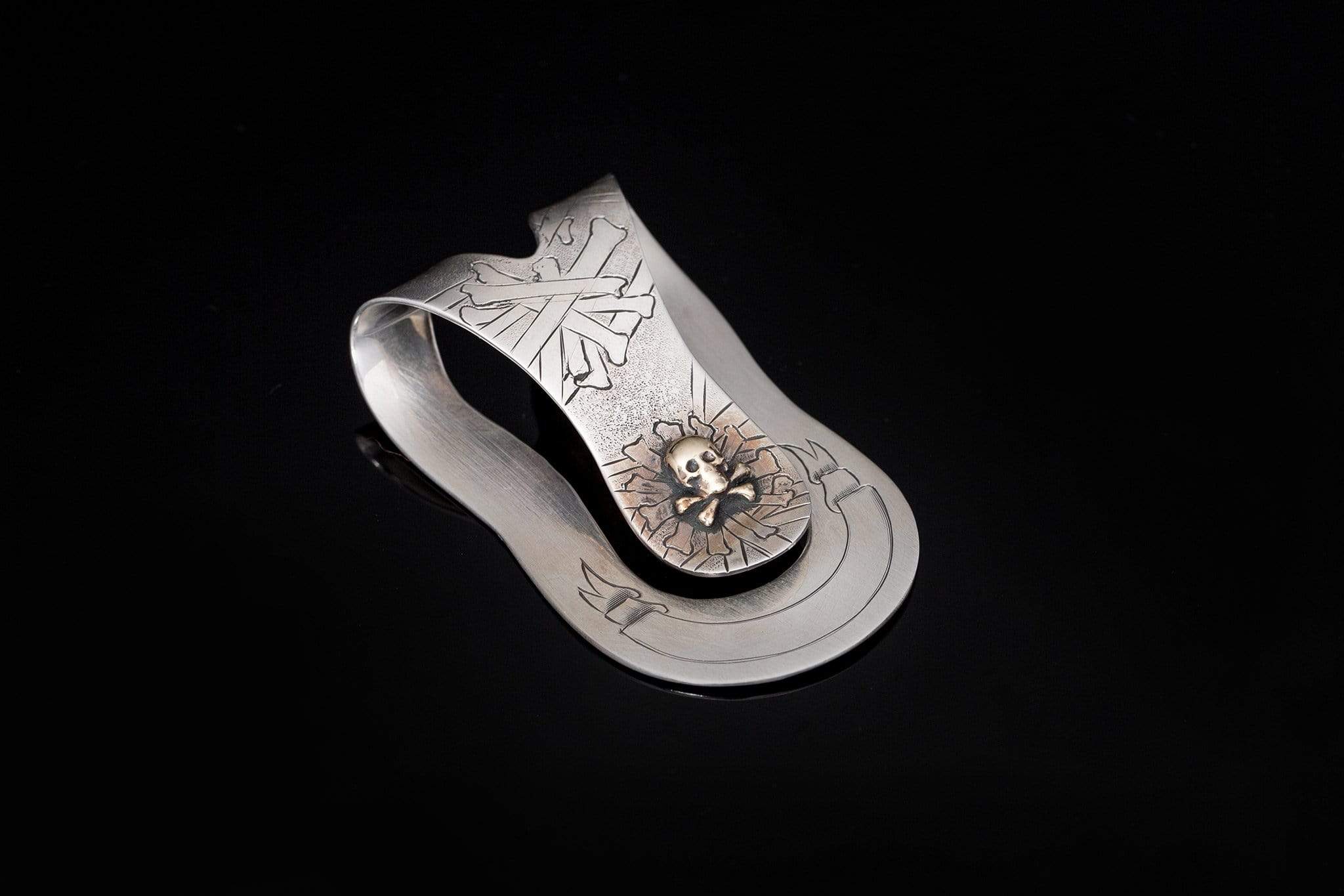 Comstock Heritage 14K Skull Money Clip | Mens - Accessories - Money Clips | American Buckle Collection