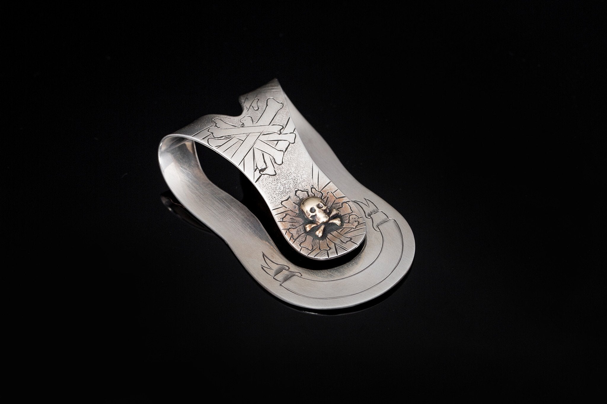 Comstock Heritage 14K Skull Money Clip - AXEL'S