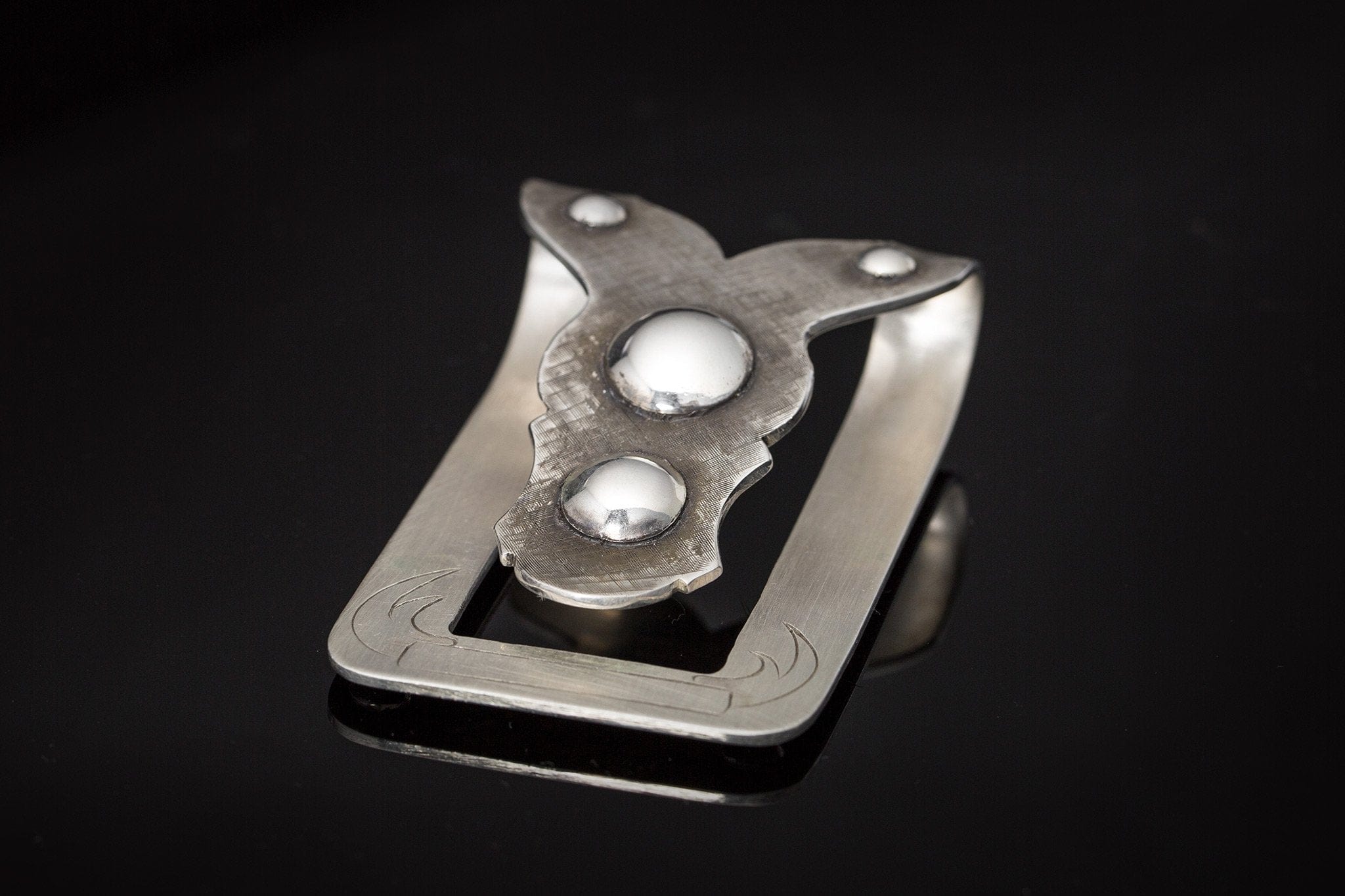 Fold Over Money Clip w/ Raised Spots - AXEL'S