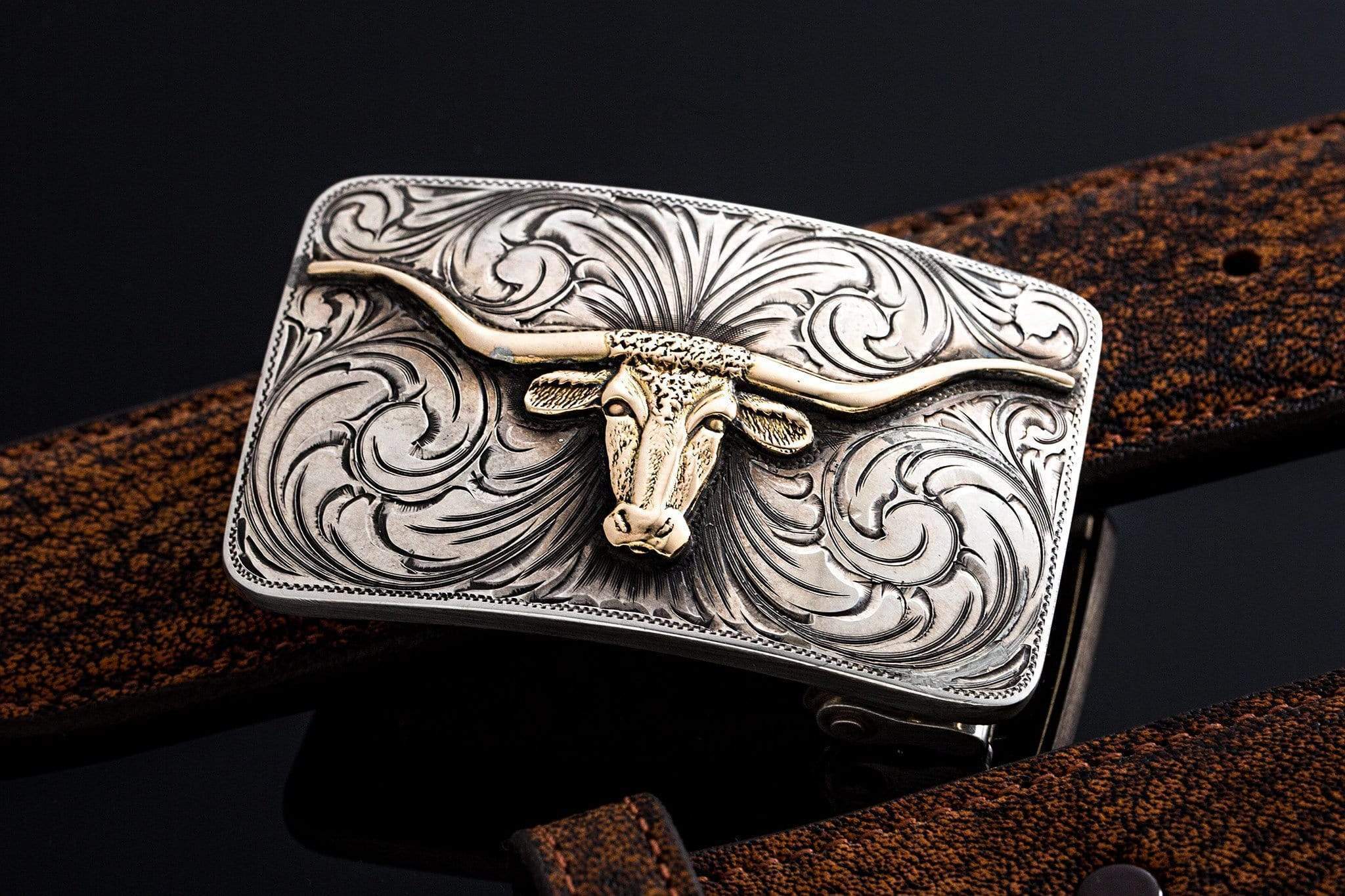 American Buckle Collection Mesa Longhorn | Belts And Buckles - Trophy