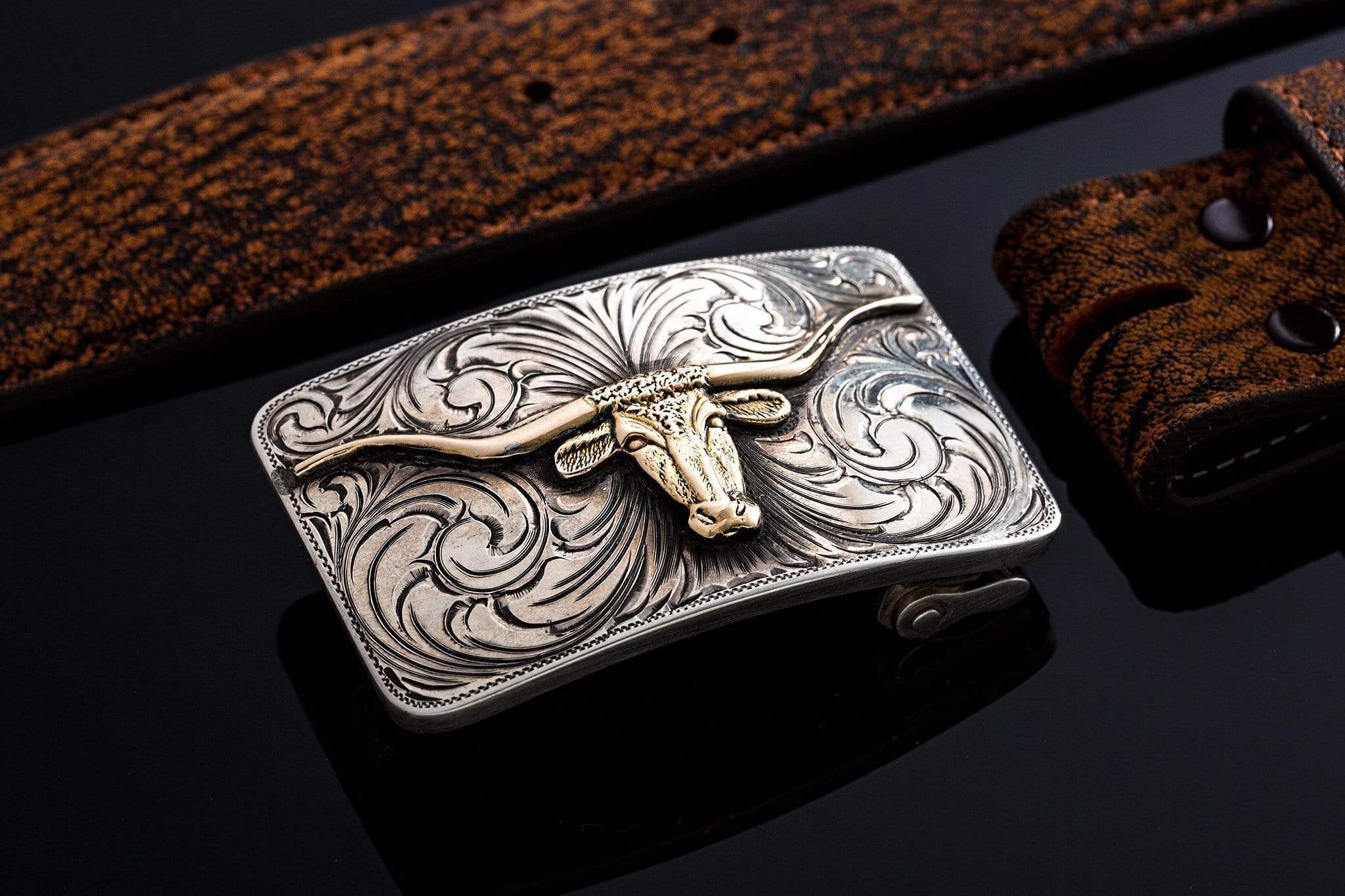 American Buckle Collection Mesa Longhorn | Belts And Buckles - Trophy