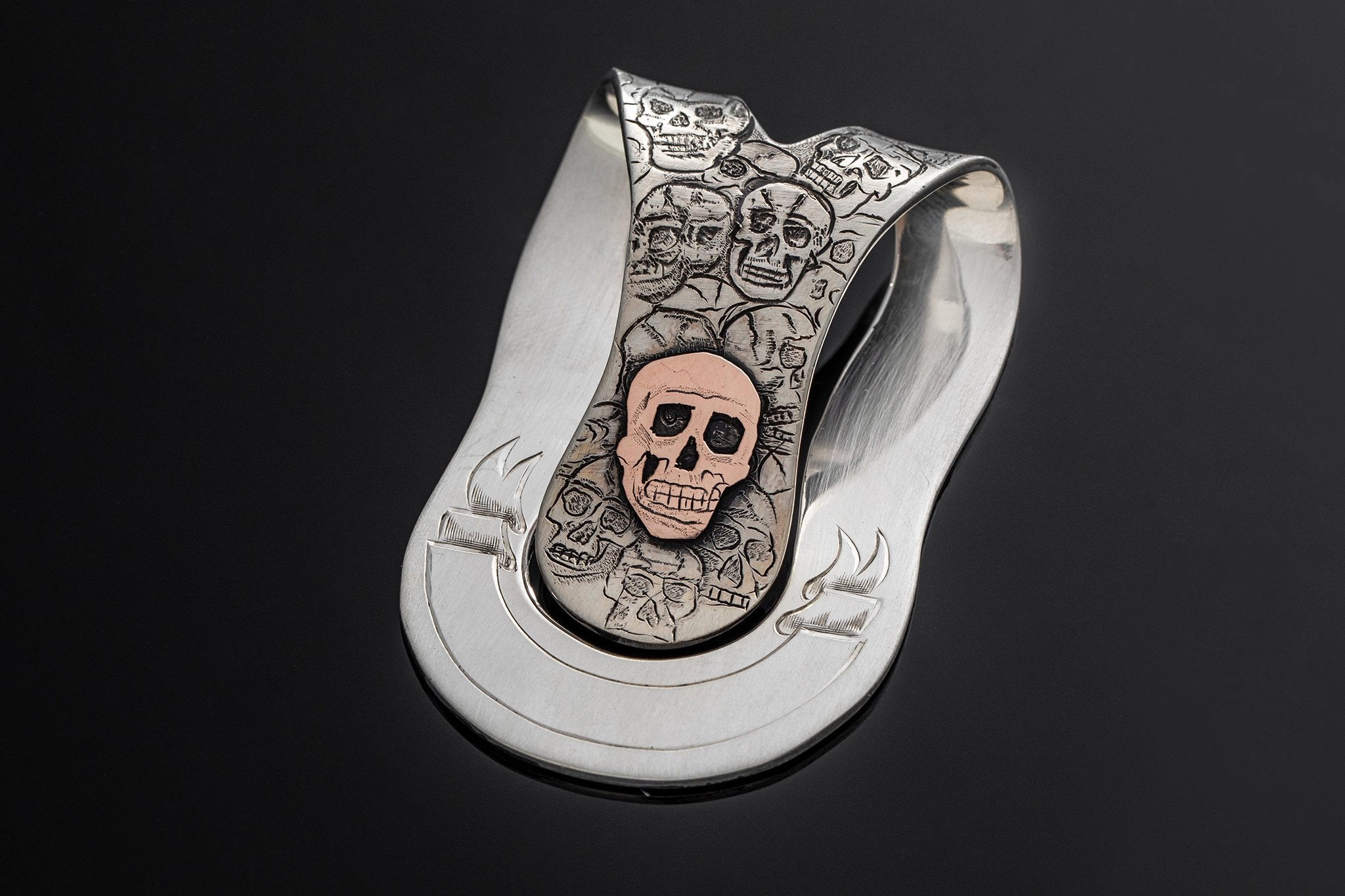 Skull Money Clip | Mens - Accessories - Money Clips | Comstock Heritage