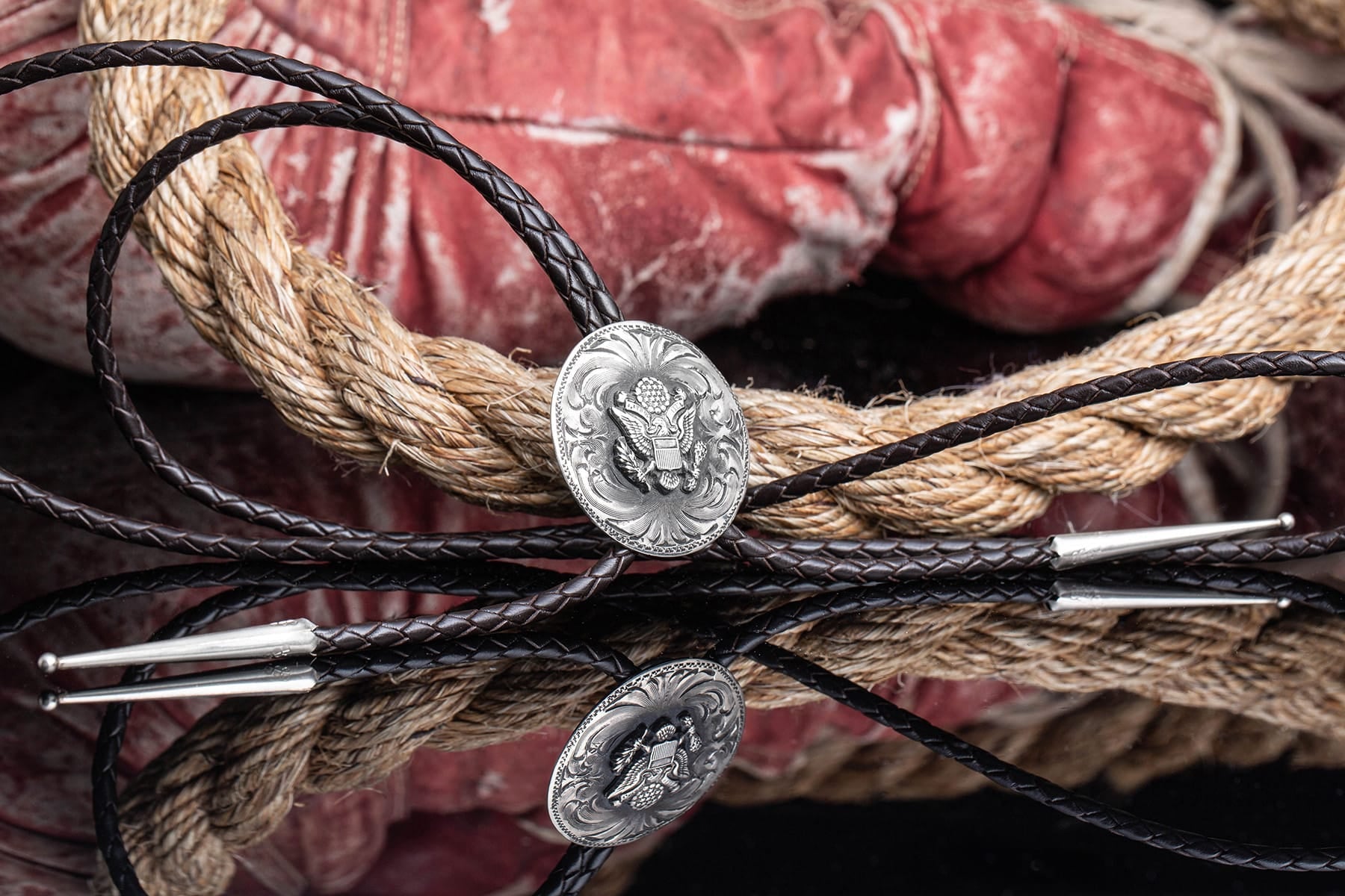 USA Presidential Seal Bolo Tie - AXEL'S