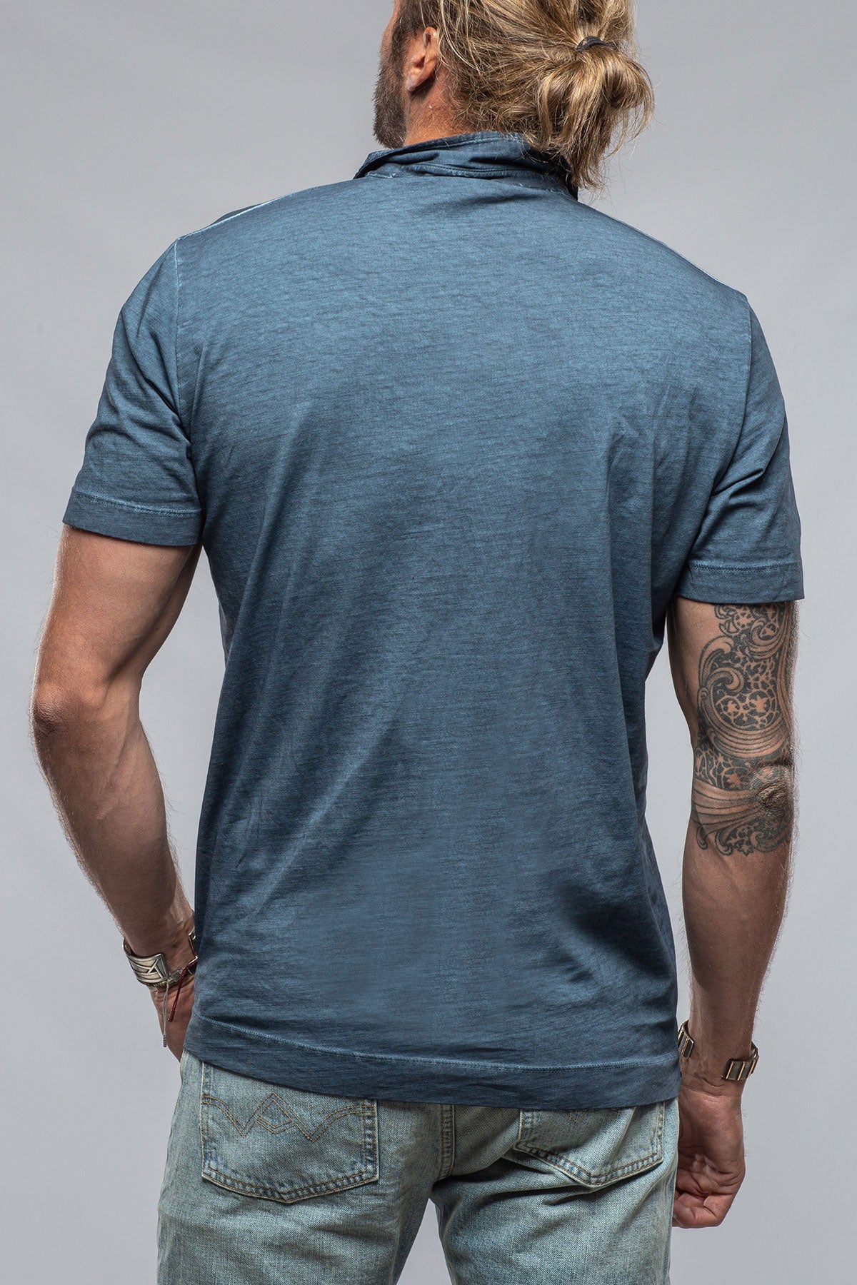 Soho Polo in Midnight Blue | Mens - Shirts - Polos | Gimo's Cotton