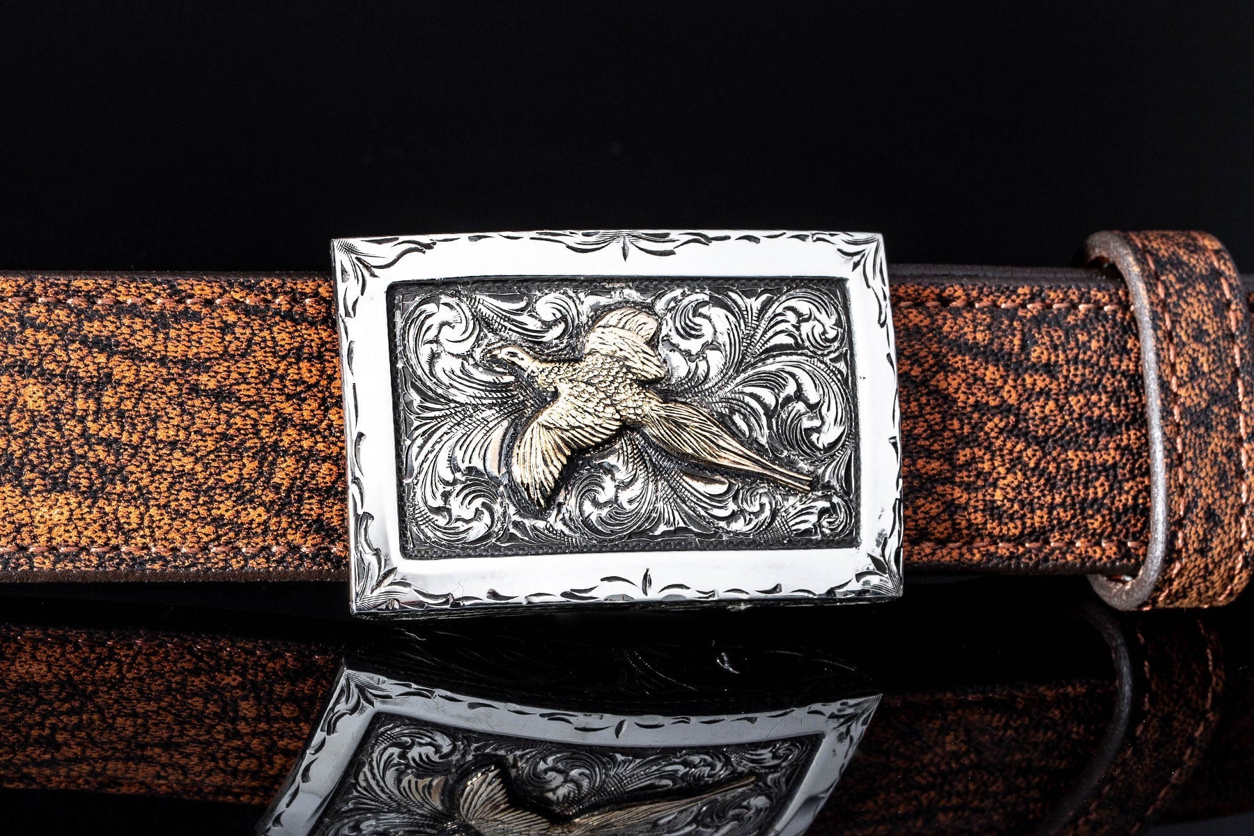 Tyson B E Pheasant | Belts And Buckles - Trophy | American Buckle Collection