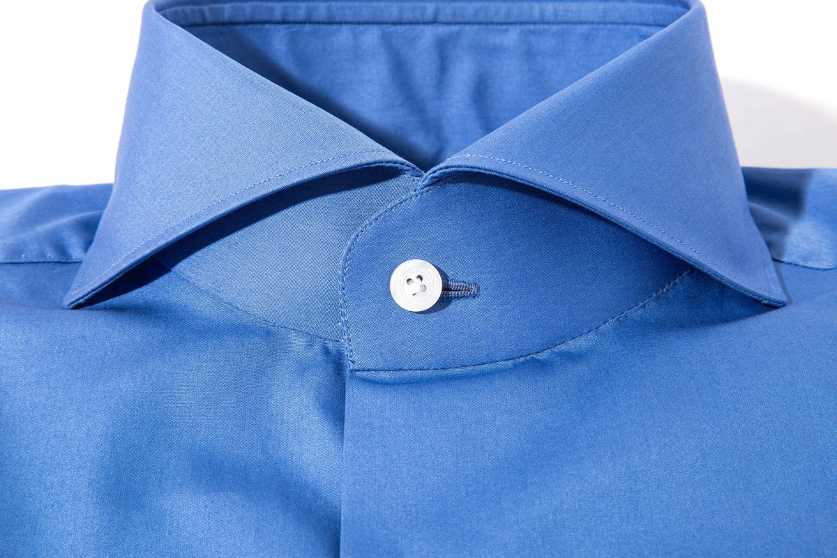Finamore Napoli | Florence Dress Shirt In Deep Blue | Mens - Shirts - Dress