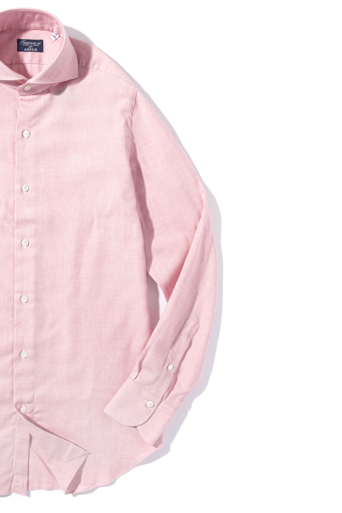 Hemme Cotton Cashmere Shirt in Pink | Mens - Shirts - Dress | Finamore Napoli