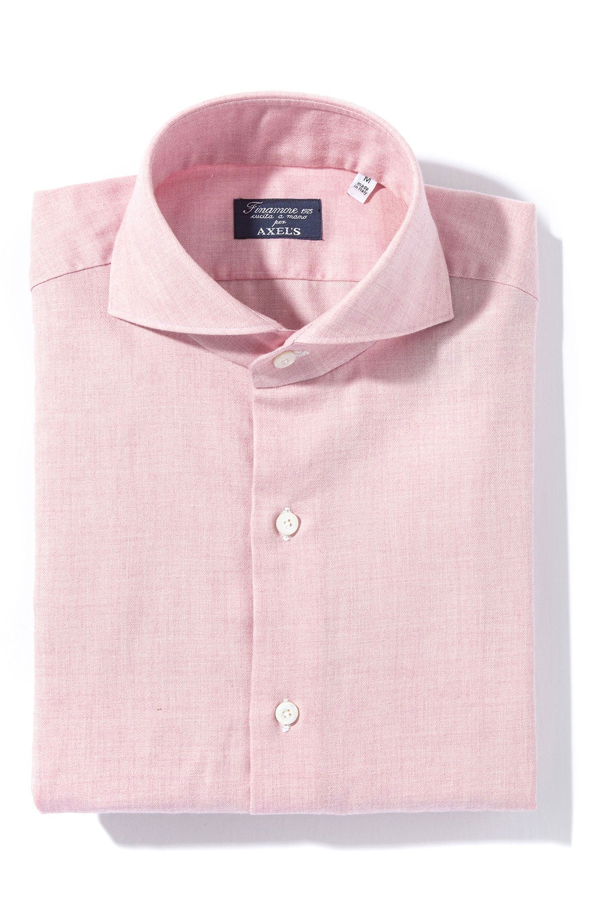 Hemme Cotton Cashmere Shirt in Pink | Mens - Shirts - Dress | Finamore Napoli
