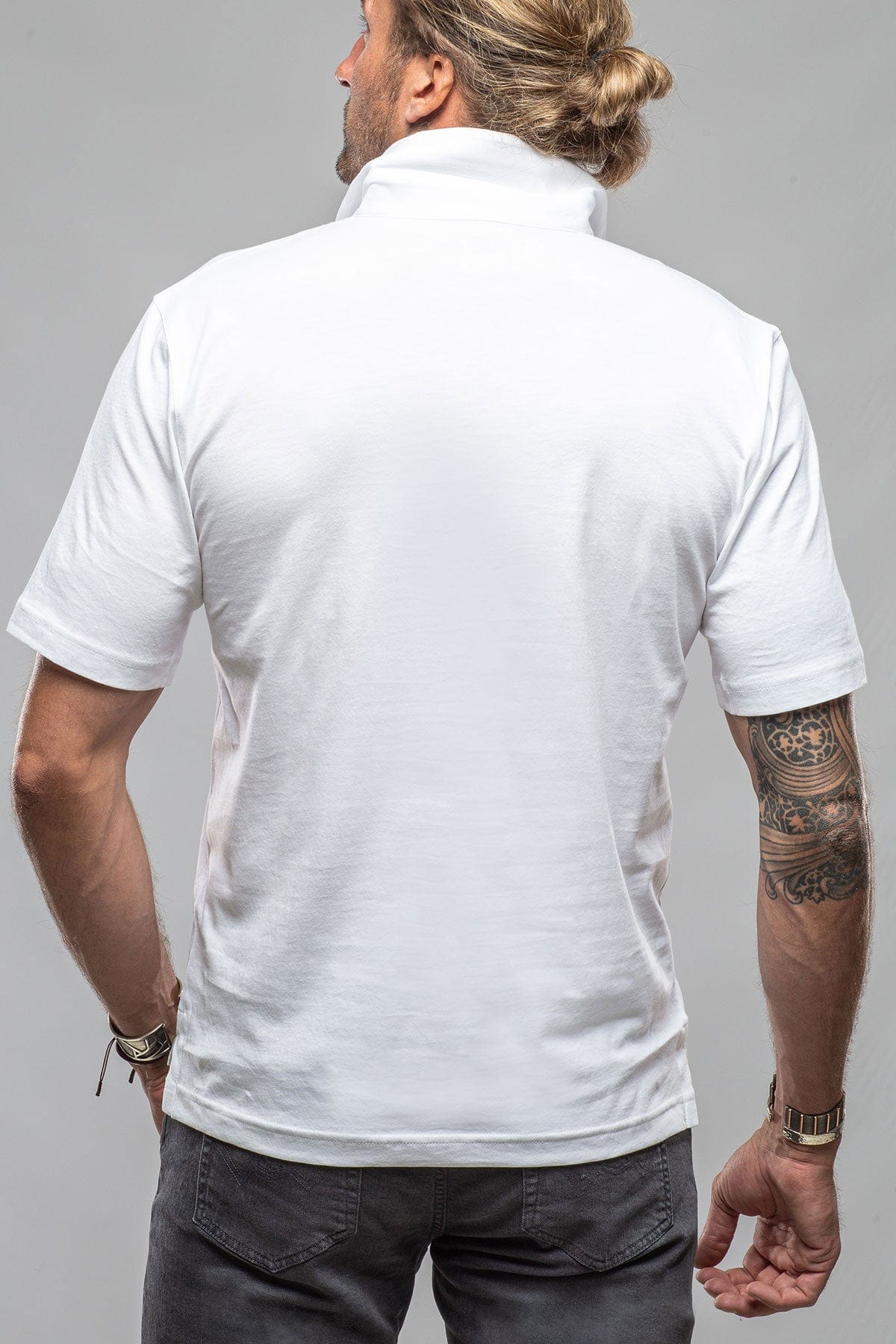 Cruz Cotton Polo In White - AXEL'S