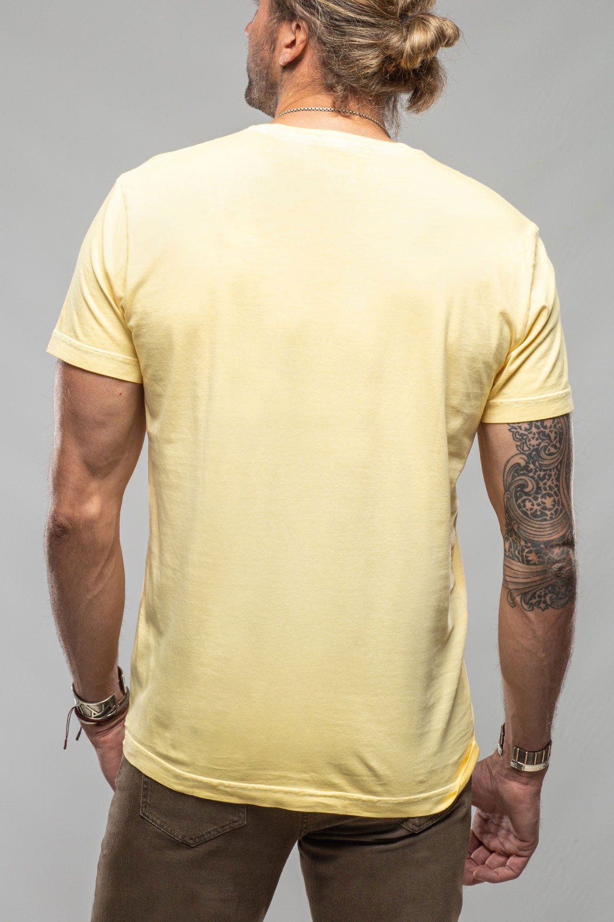 Georg Roth Pismo Cotton T In Yellow | Mens - Shirts - T-Shirts
