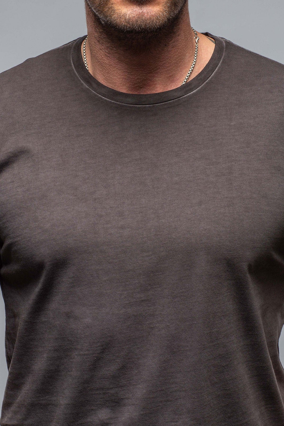 Pismo Cotton Tee In Basalt - AXEL'S