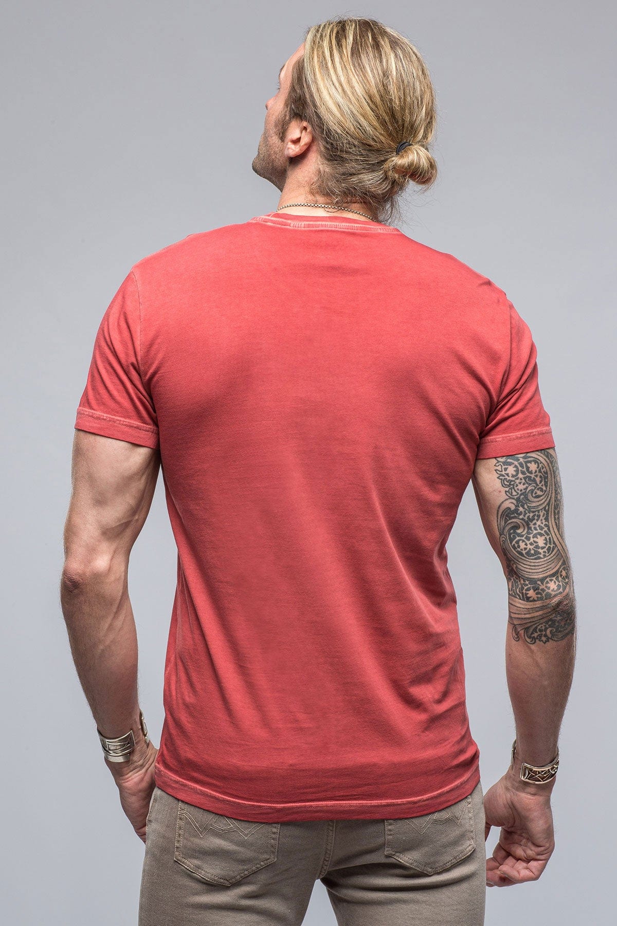 Pismo Cotton Tee In Brick - AXEL'S