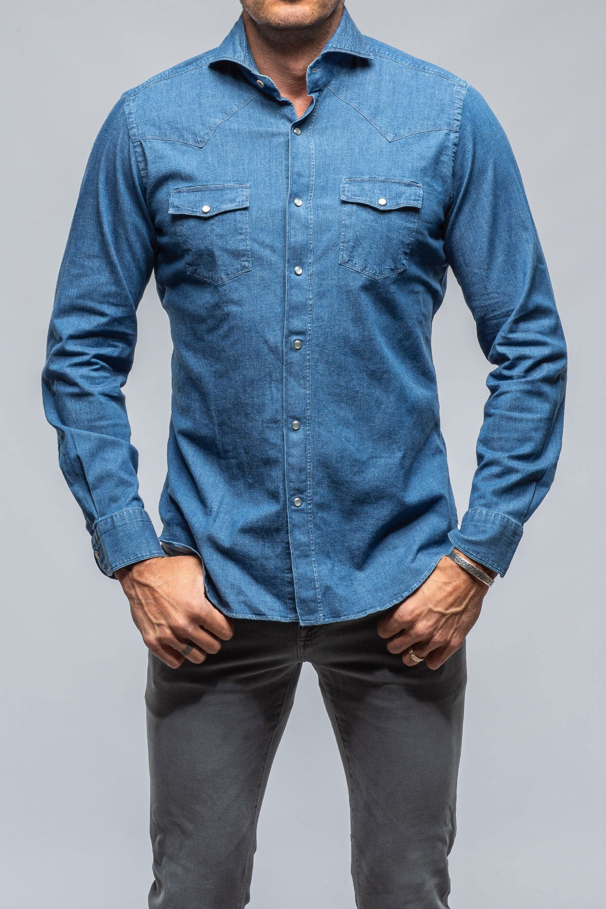 Giannetto Portofino | Kayce Western Snap Shirt | Mens - Shirts - Outpost