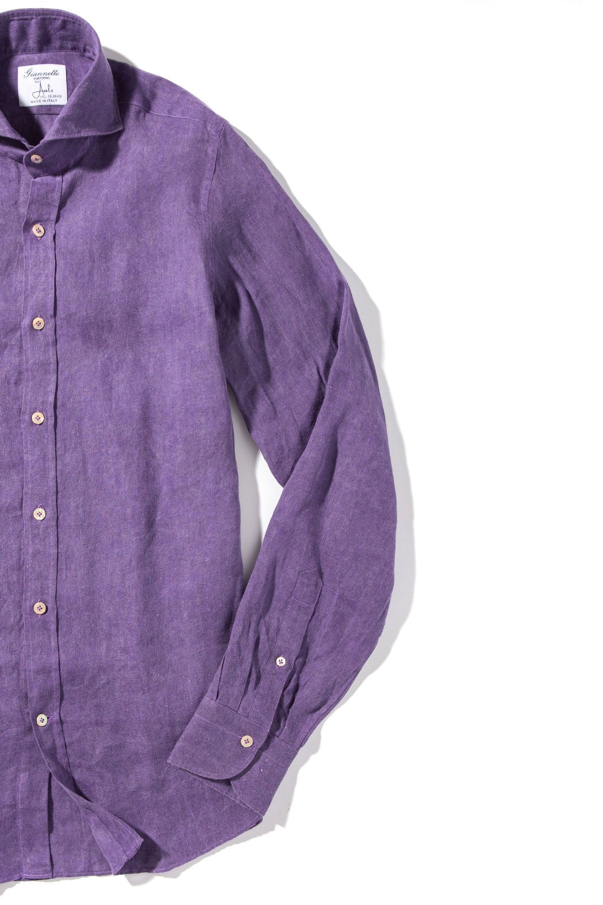 Giannetto Portofino | Roberto Linen Sport Shirt | Mens - Shirts - Outpost