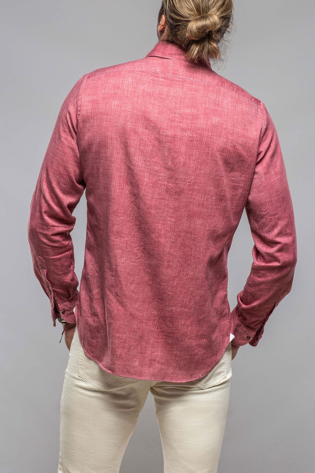 Giannetto Portofino | Wyatt Western Snap Shirt Cranberry | Mens - Shirts - Outpost