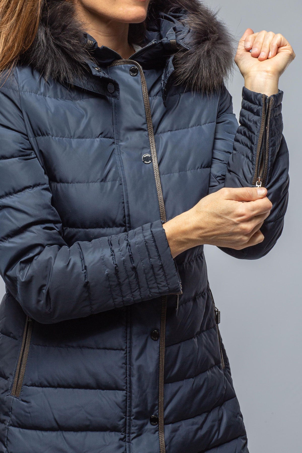 Gimo's | Ceto Resort Coat In Navy | Warehouse - Ladies - Outerwear - Cloth