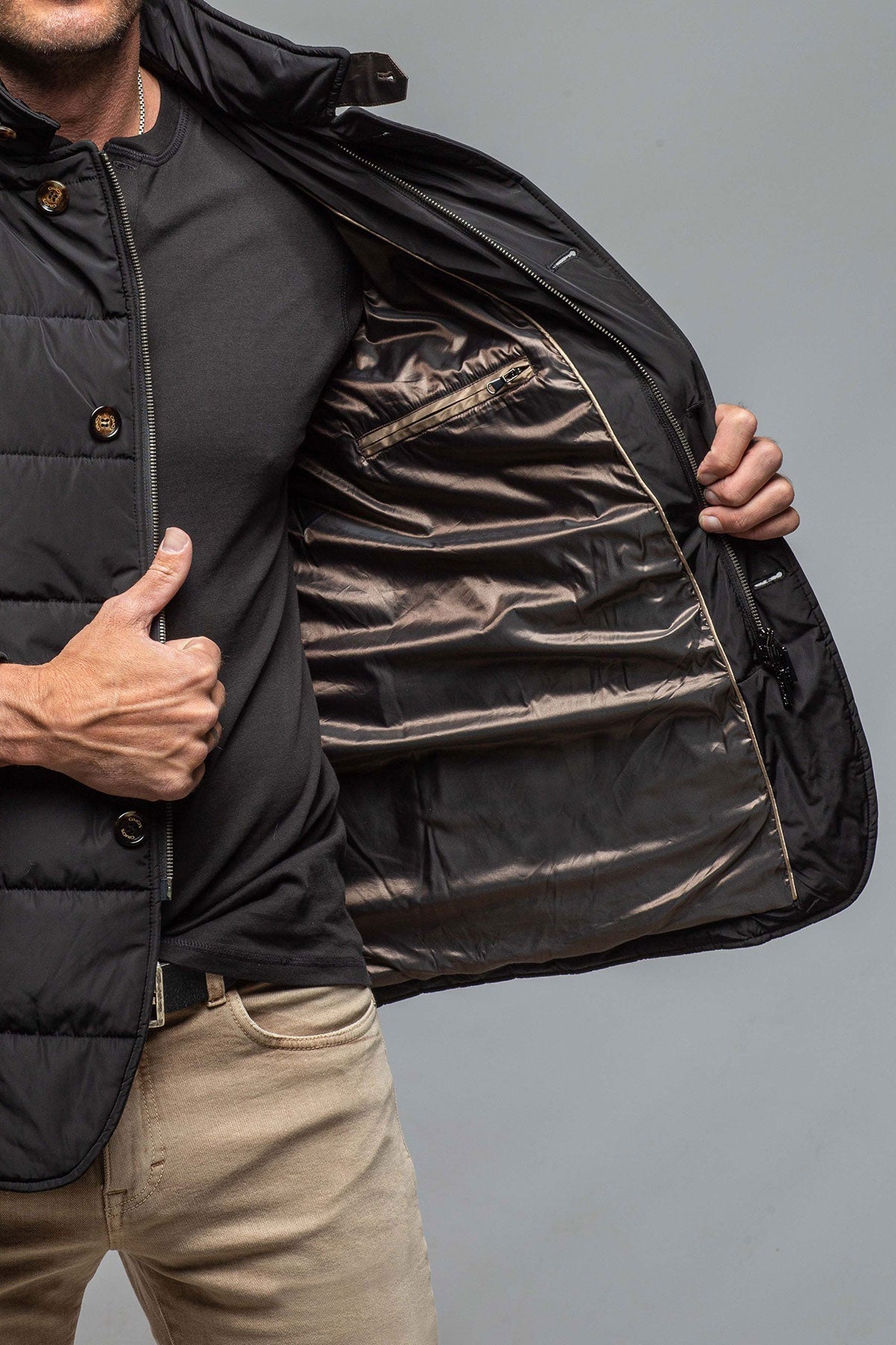 Gimo's Easton Quilted Jacket In Black Warehouse - Mens - Outerwear - Cloth