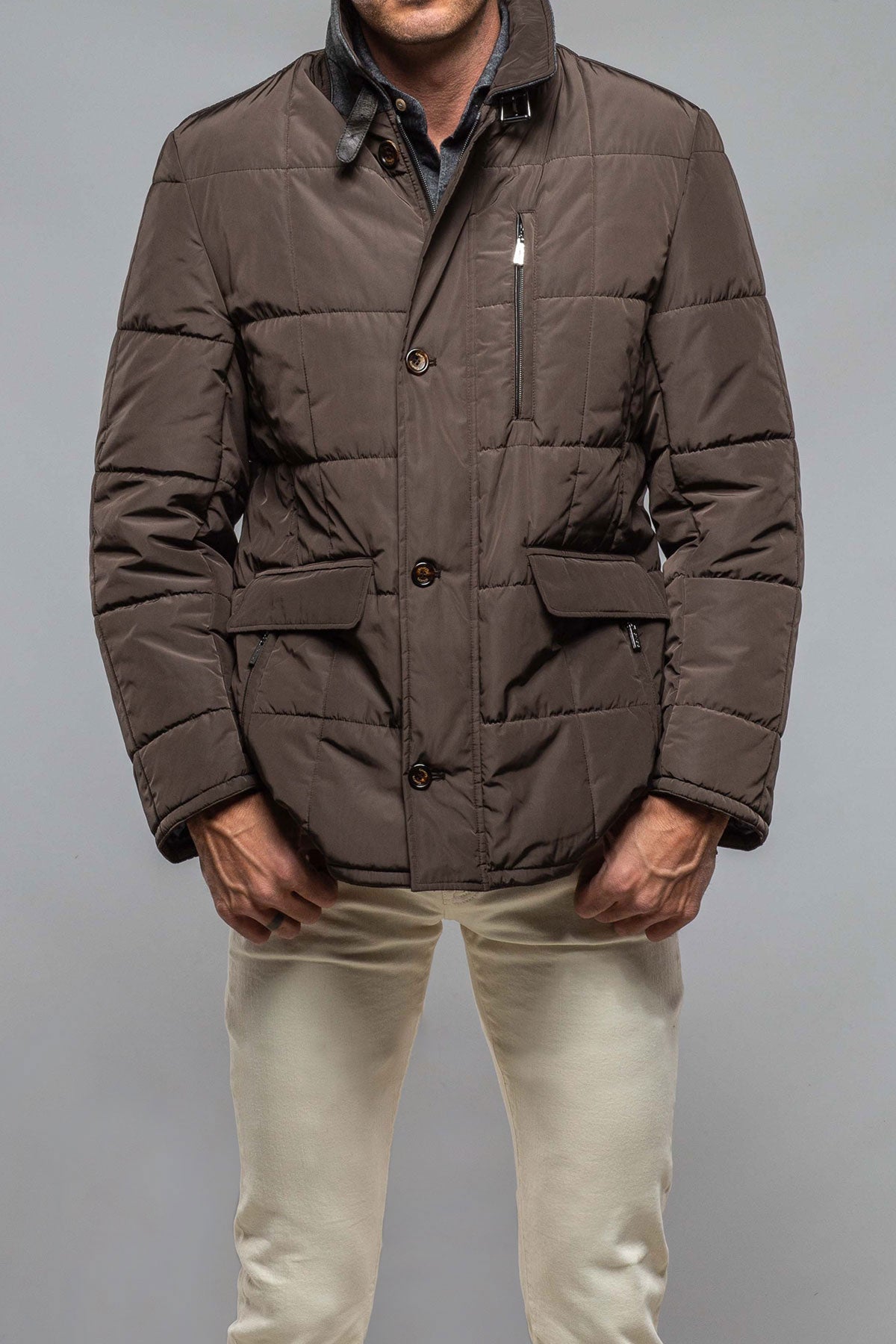 Gimo's Edison Quilted Jacket In Military Warehouse - Mens - Outerwear - Cloth