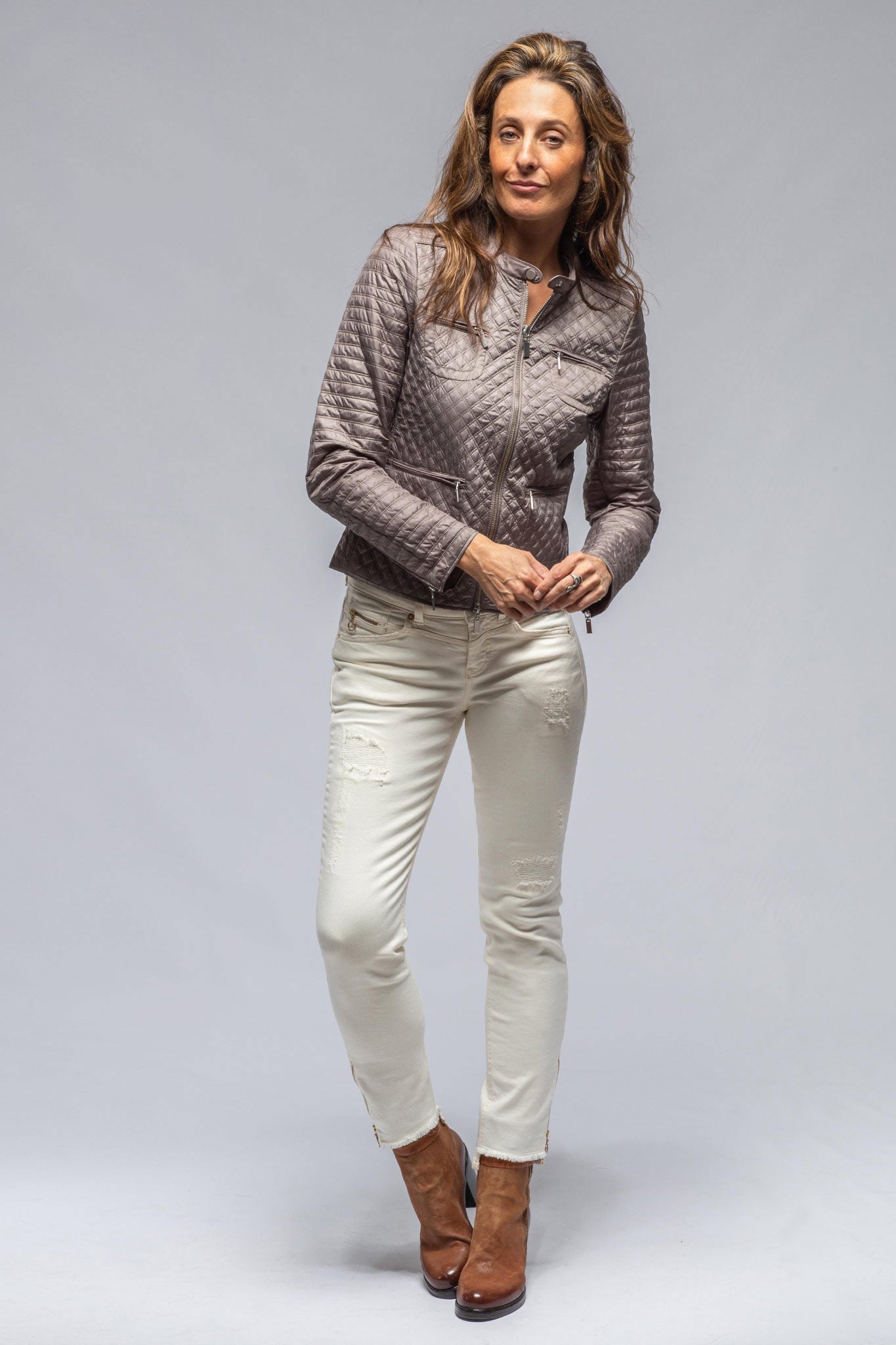 Gimo's Eliza Micro Puff In Putty Warehouse - Ladies - Outerwear - Cloth