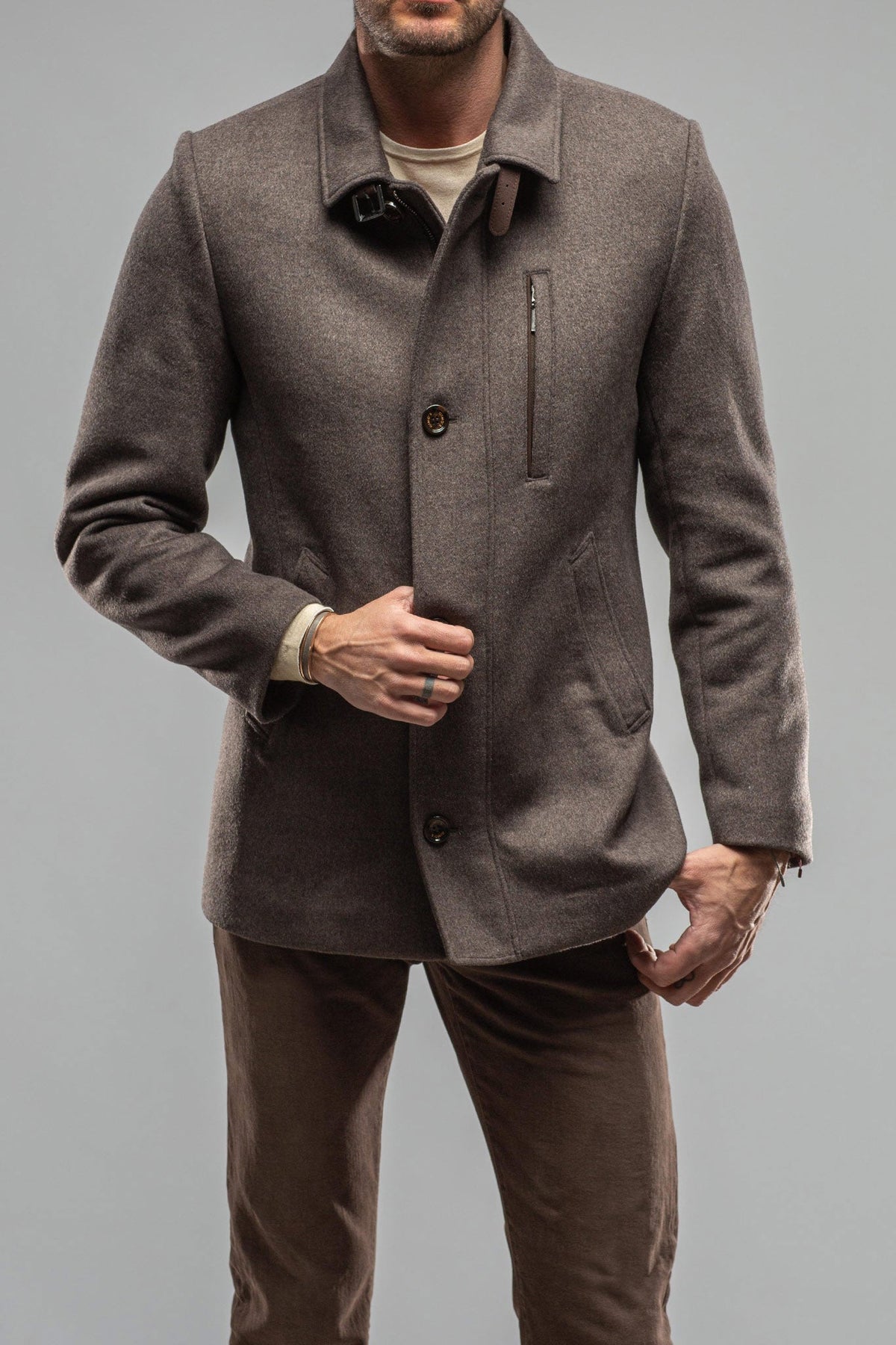 Gimo's | Ethan Wool Carcoat | Warehouse - Mens - Outerwear - Cloth
