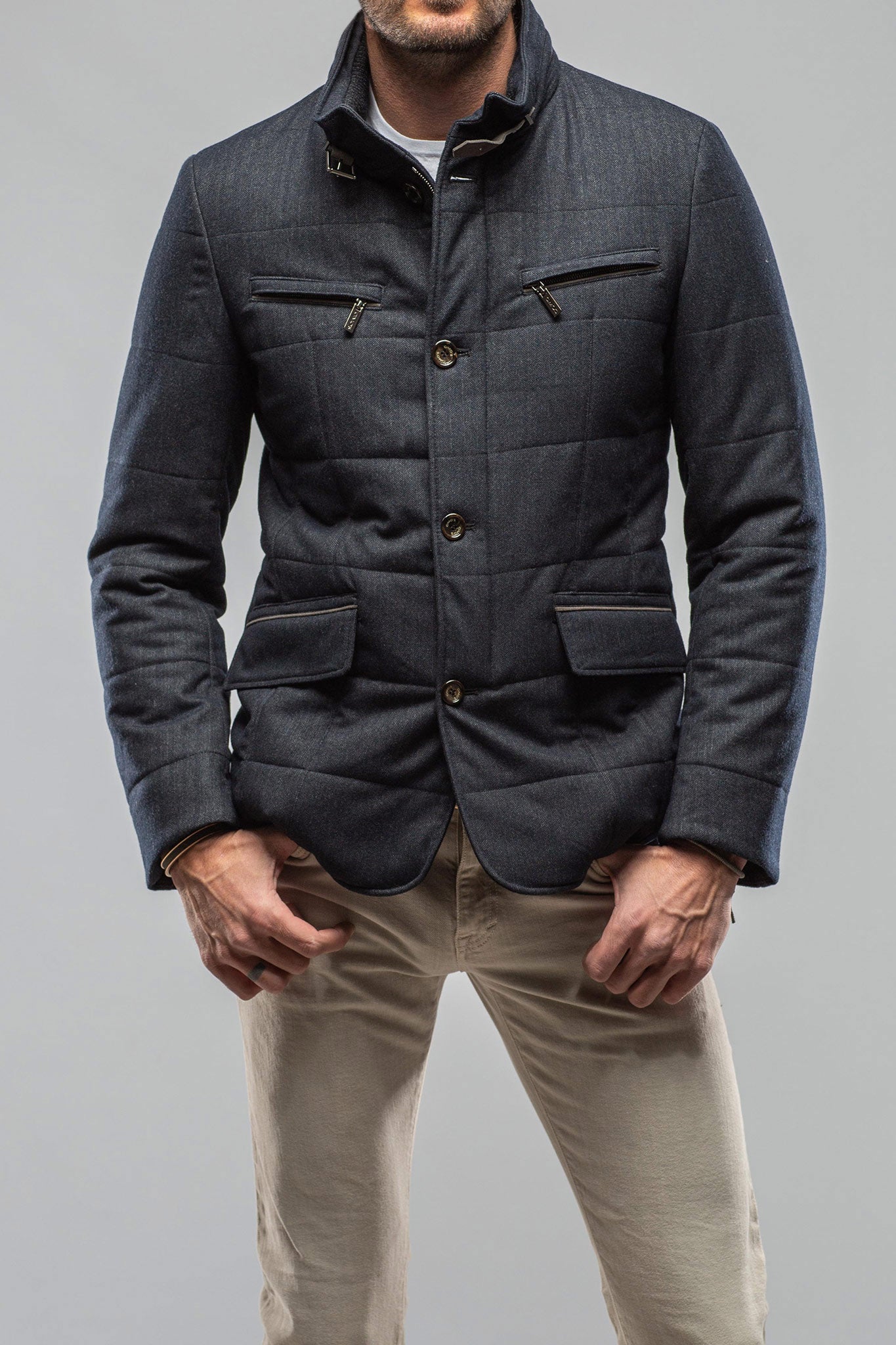 Gimo's | Logan Herringbone Coat | Warehouse - Mens - Outerwear - Cloth