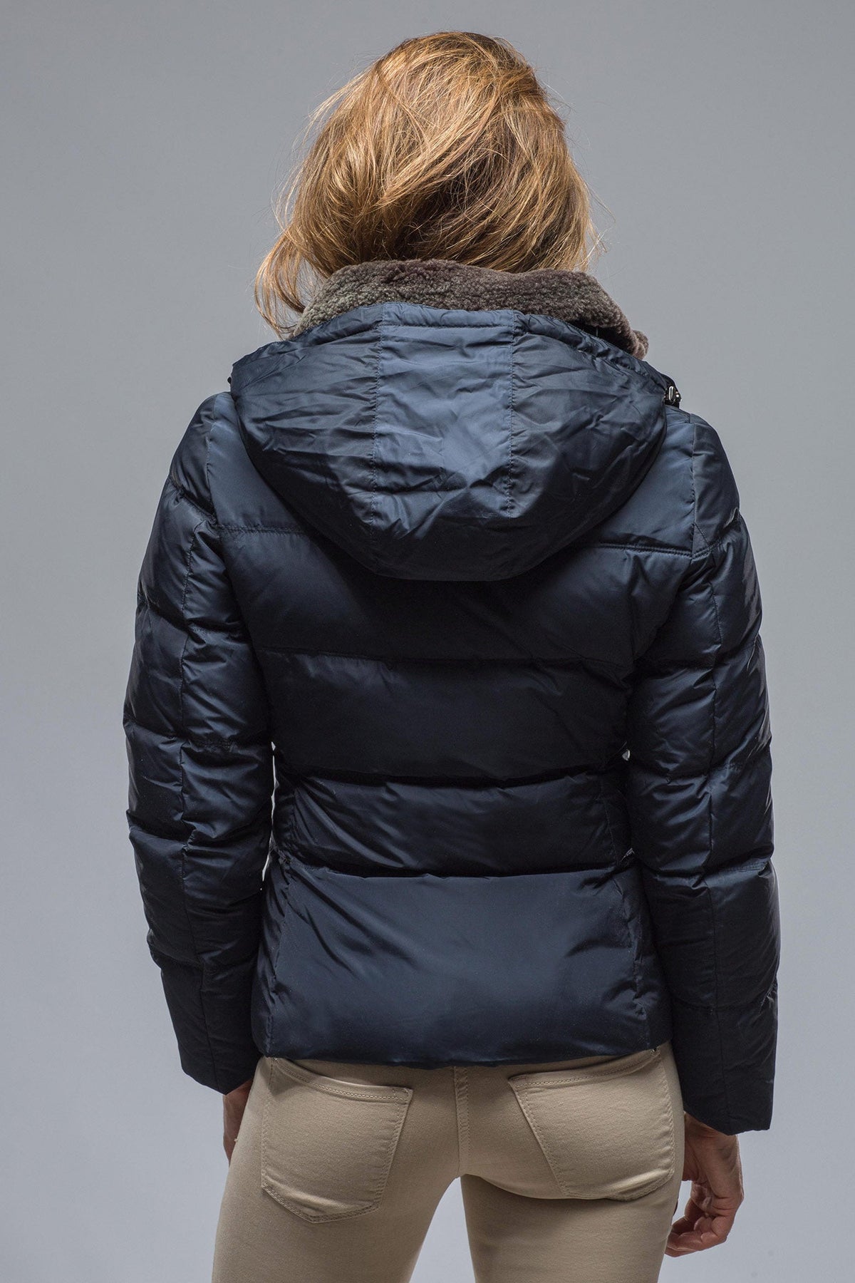 Gimo's | Maia Quilted Goose Down Coat in Navy | Warehouse - Ladies - Outerwear - Cloth