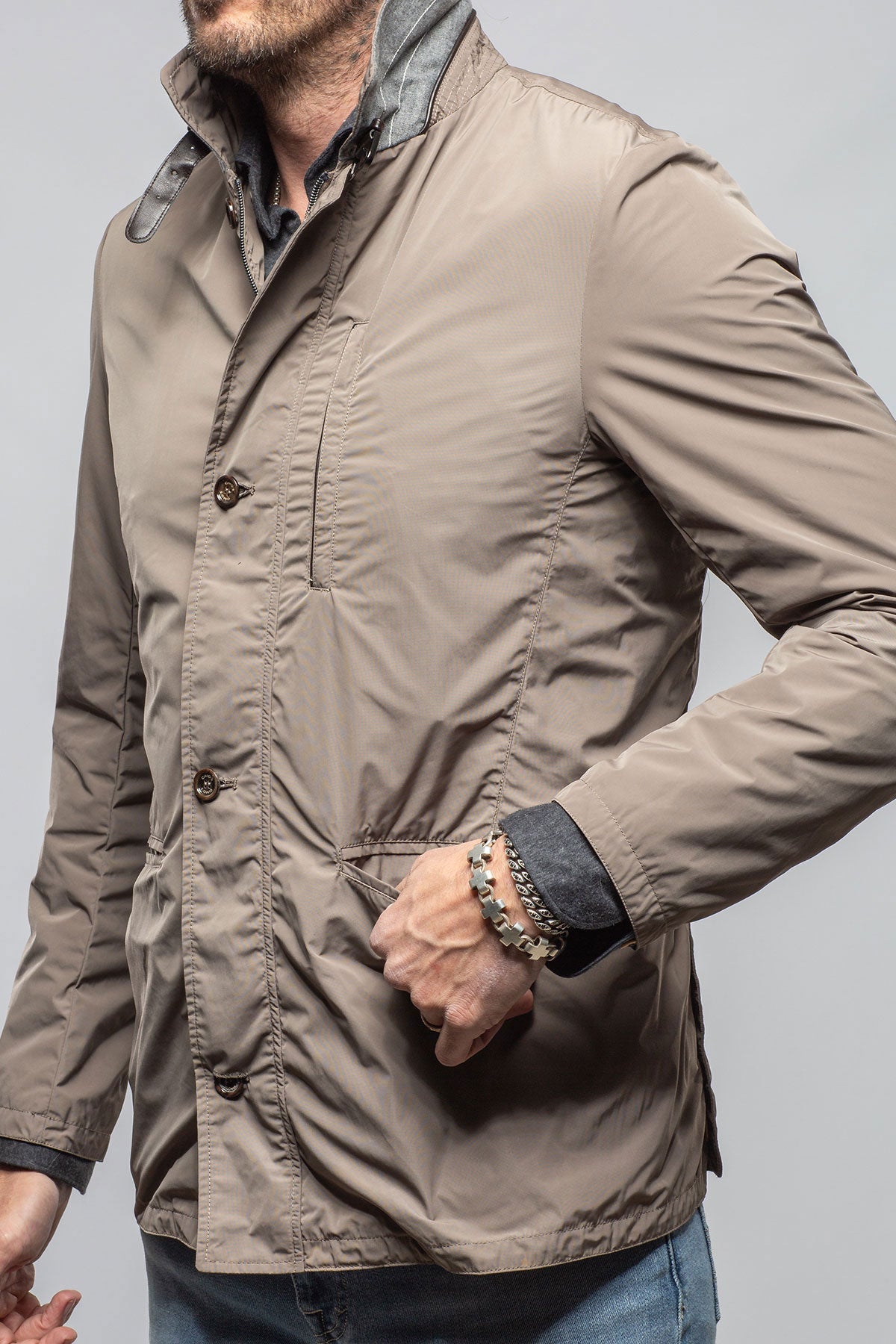 Gimo's Shanahan Lightweight Jacket In Tan Warehouse - Mens - Outerwear - Cloth