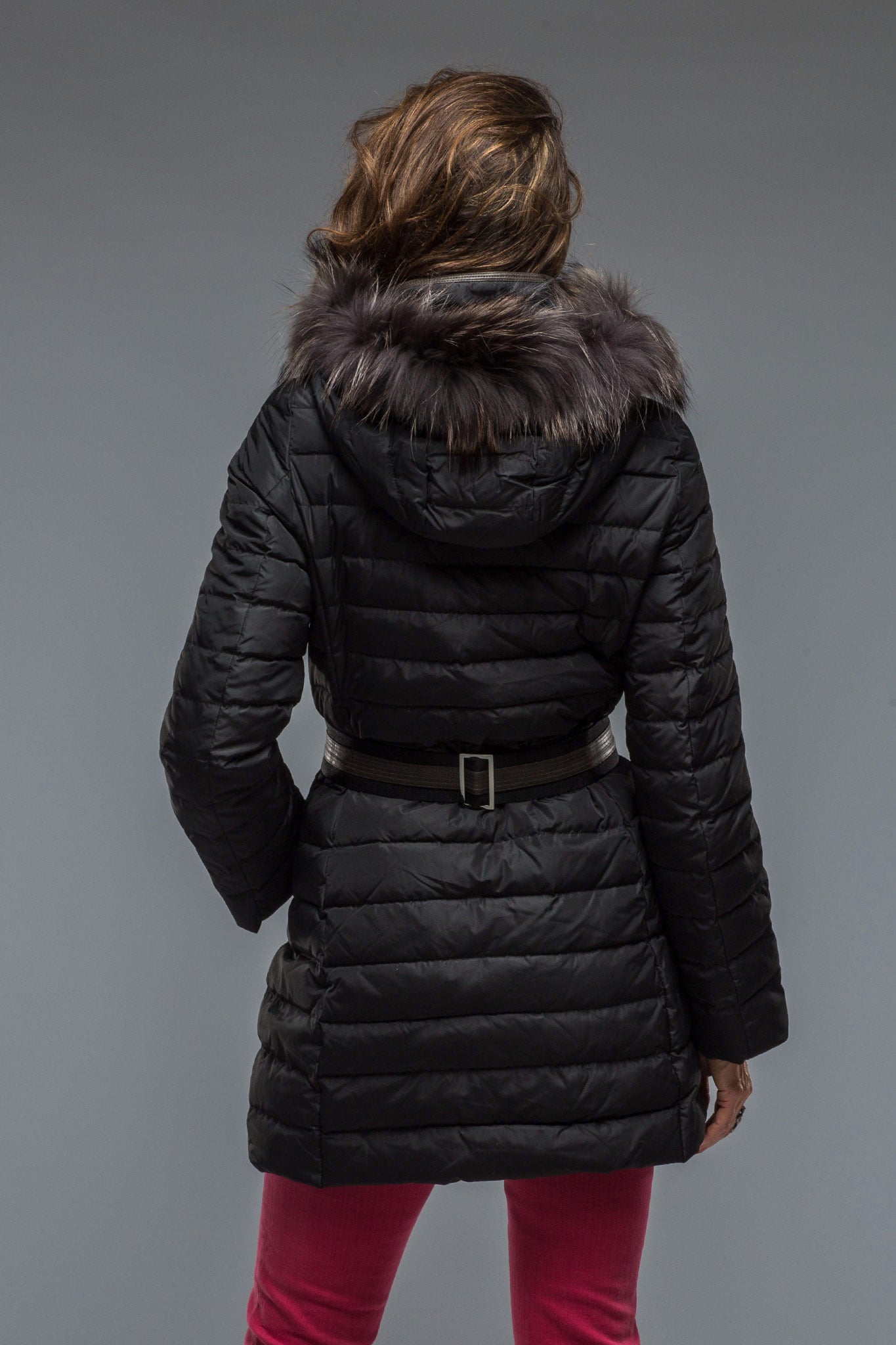 Thalia Long Goose Down Coat In Black | Warehouse - Ladies - Outerwear - Cloth | Gimo's