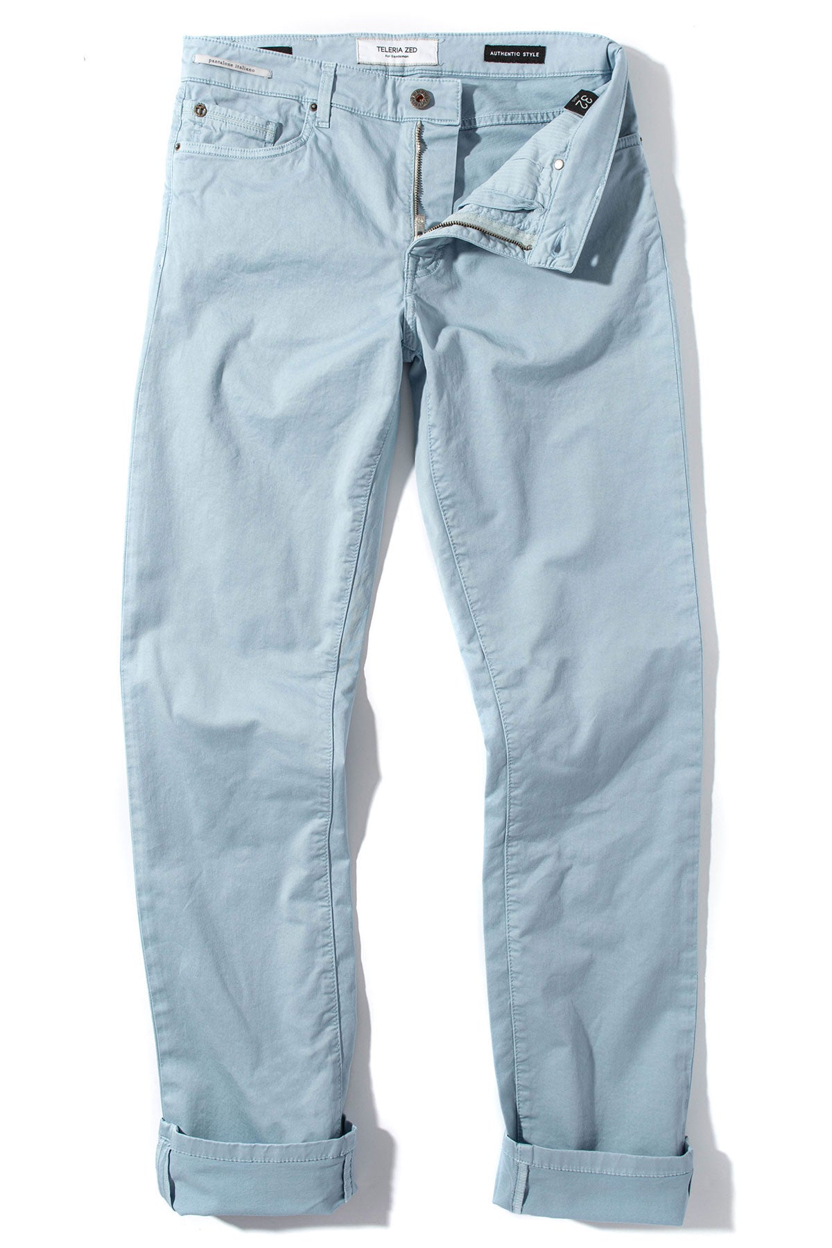 Summit 5-Pocket Cotton Twill In Blue Ice | Mens - Pants - 5 Pocket | Teleria Zed