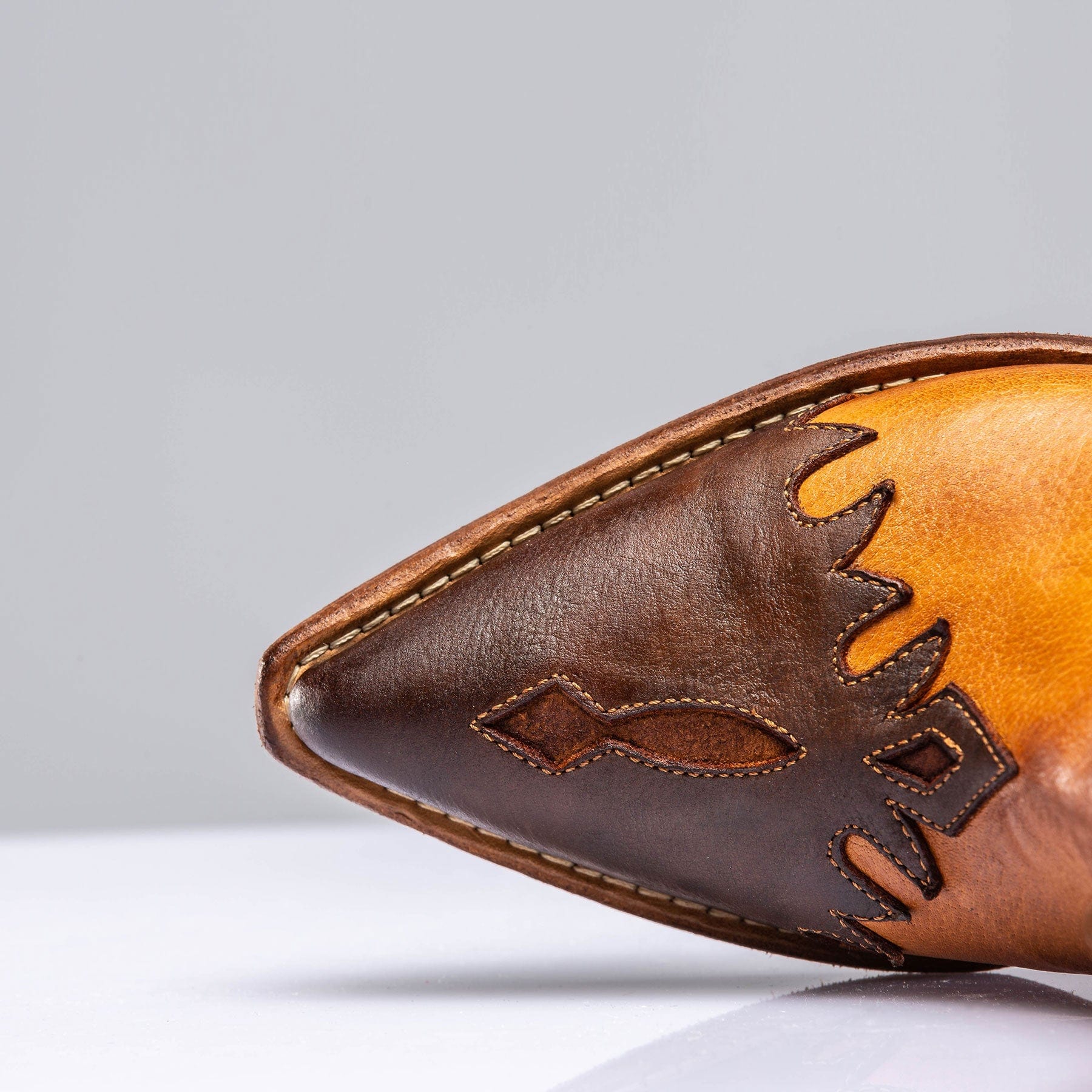 Luz Leather & Suede Boots In Whiskey - AXEL'S